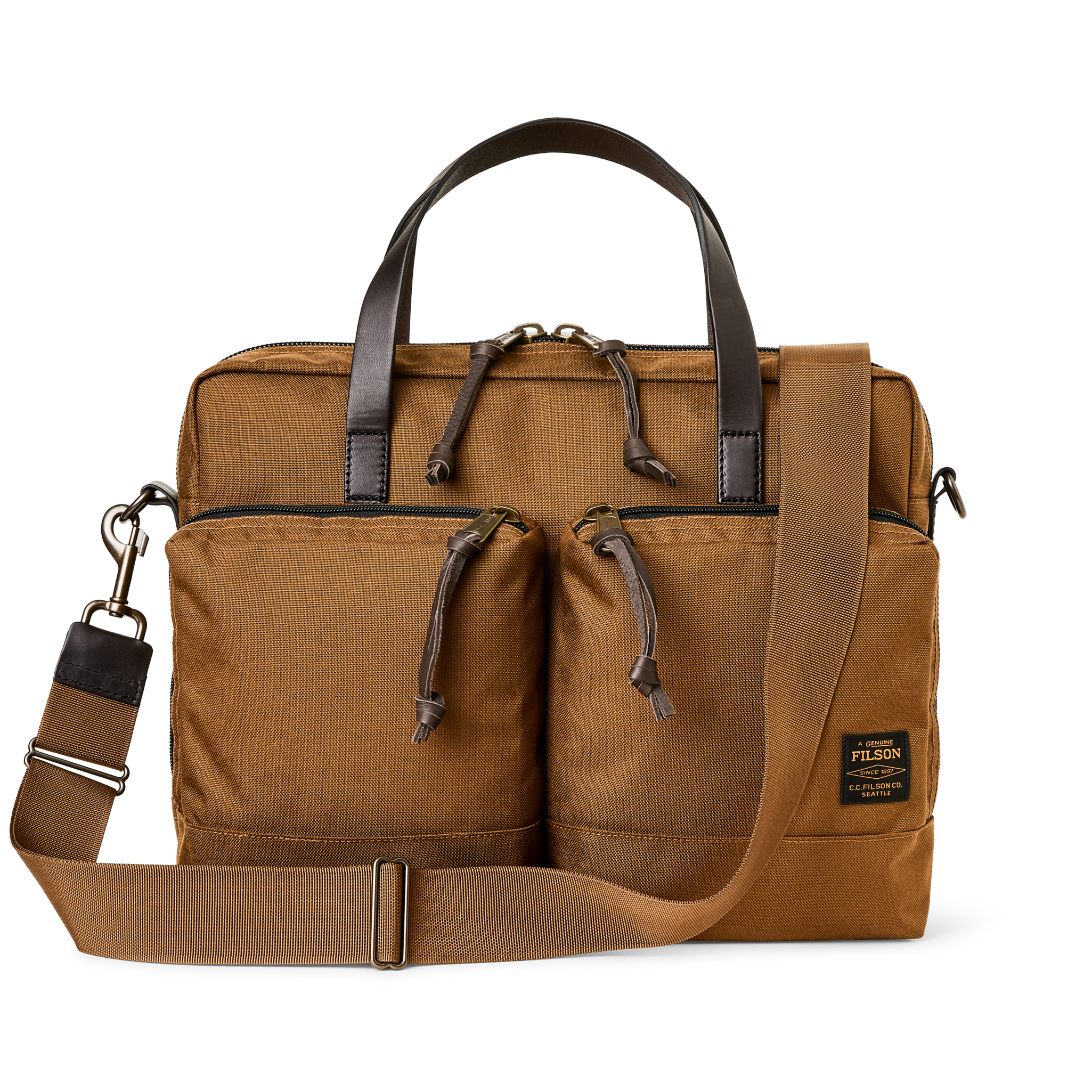 Dryden Briefcase - Whiskey