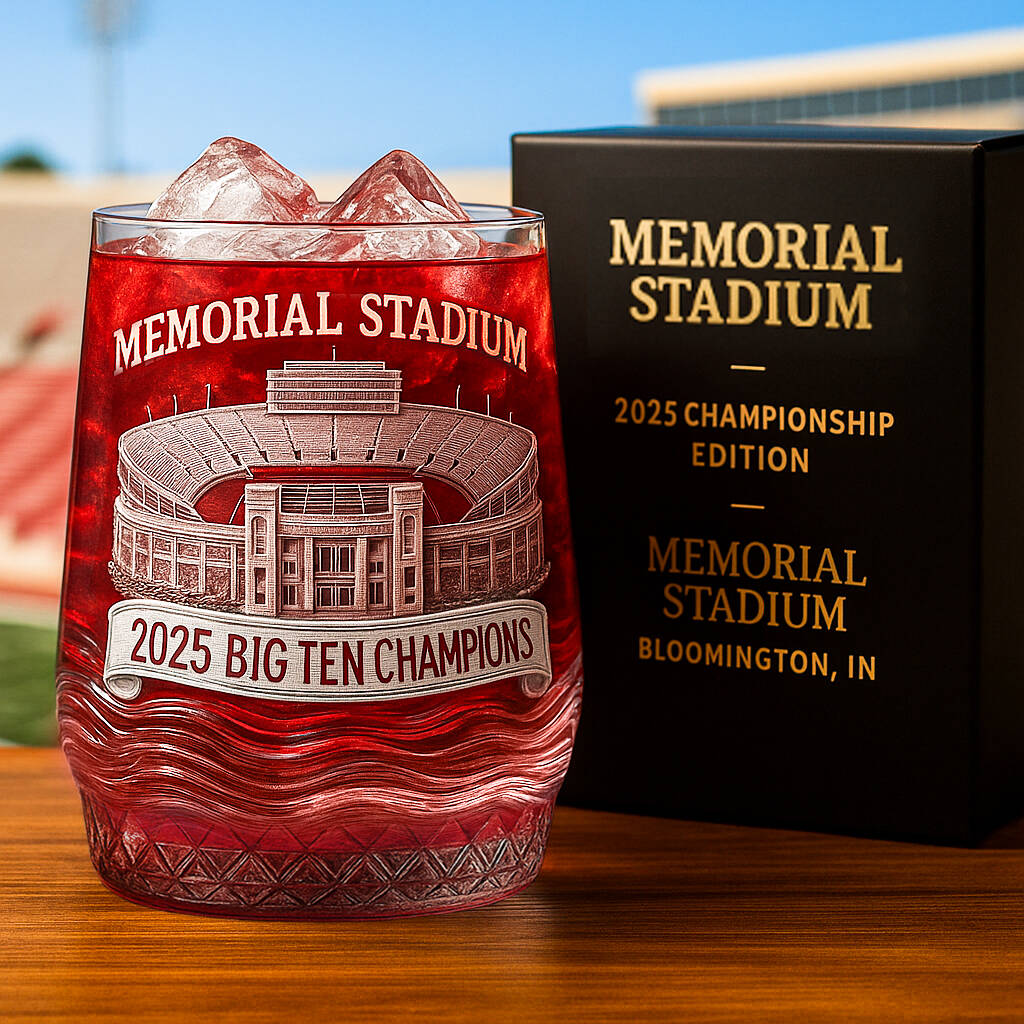 2025 Big Ten Champions Memorial Stadium Etched Tumbler