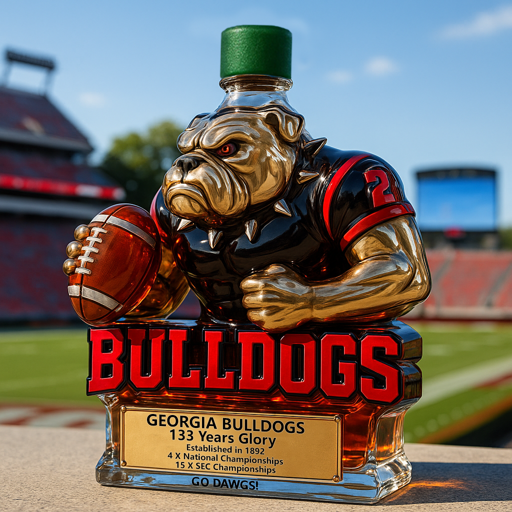 Georgia Bulldogs Glory Whiskey Bottle