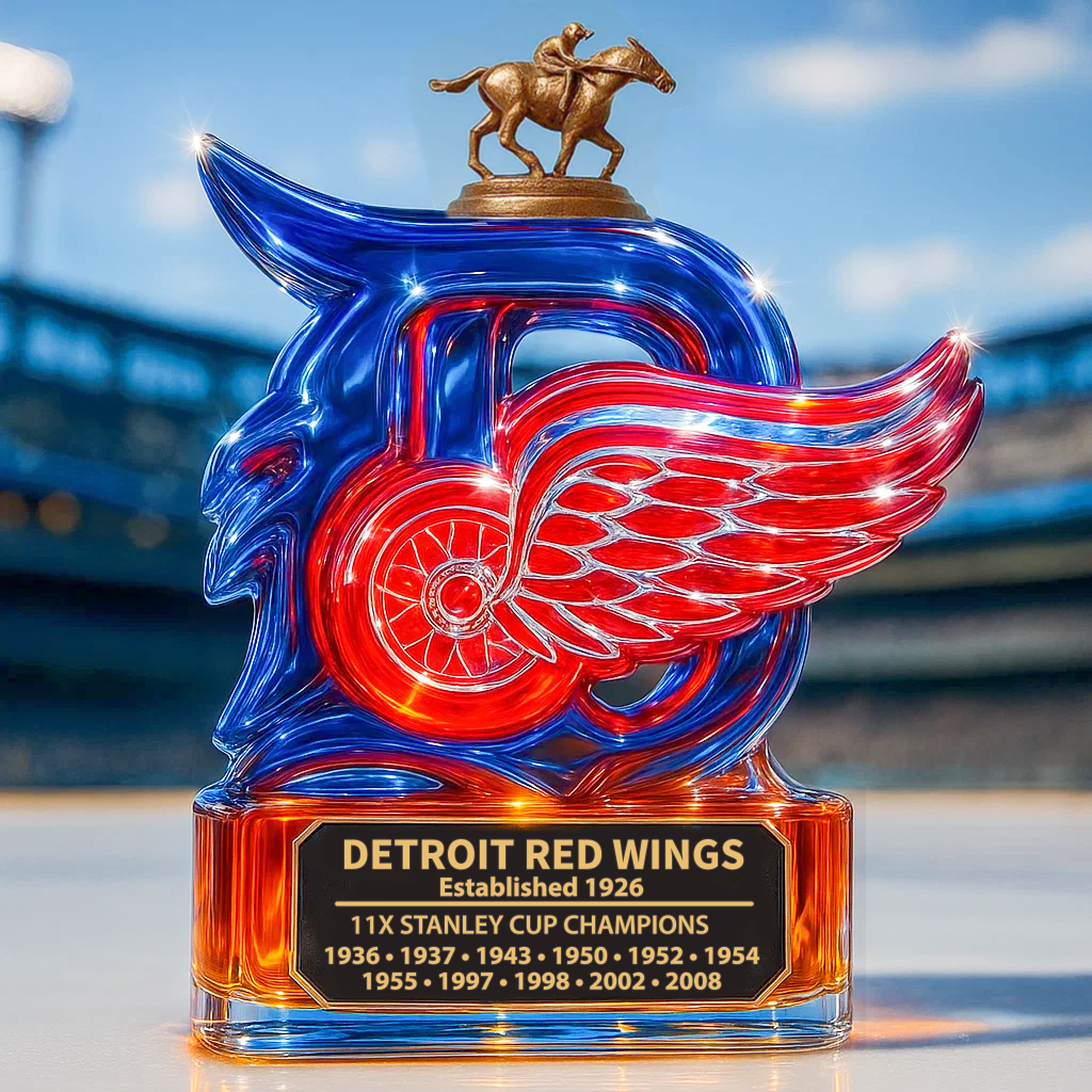 Detroit Red Wings Whiskey Bottle
