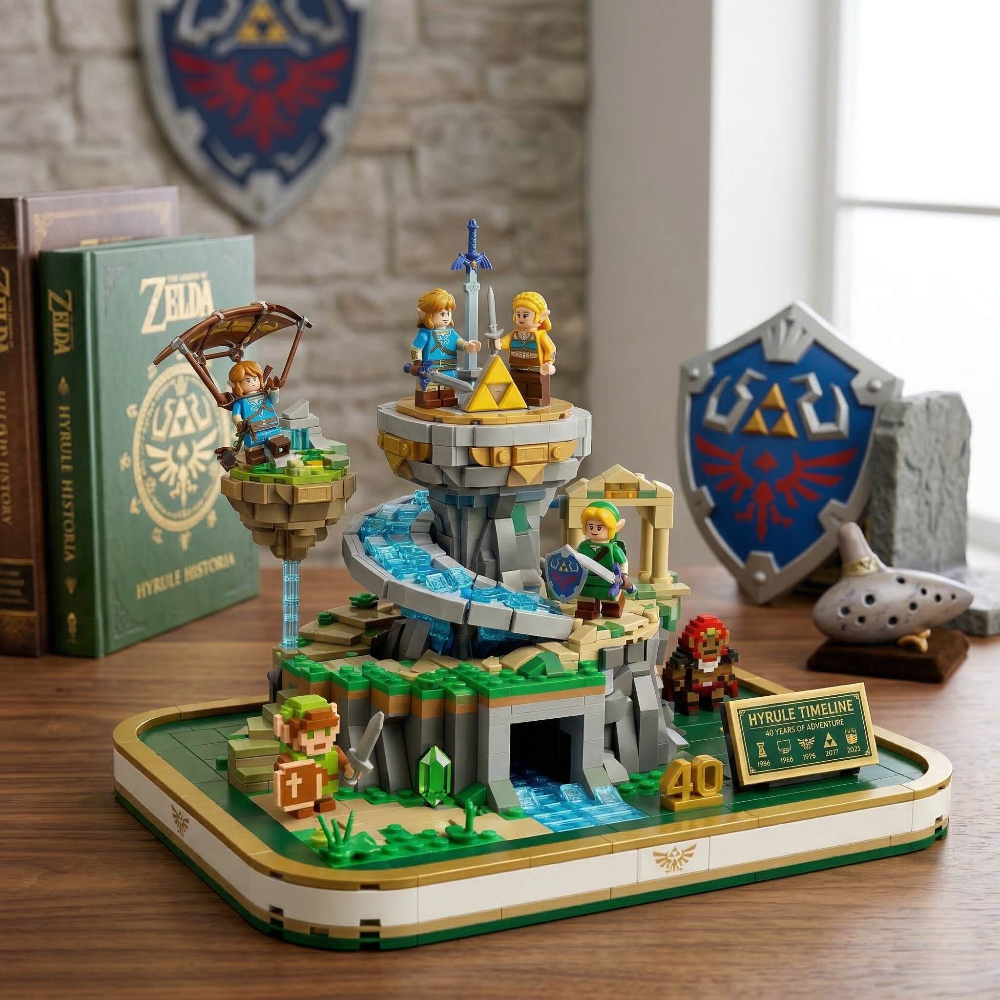 The Legend of Zelda 40th Anniversary Building Blocks Set