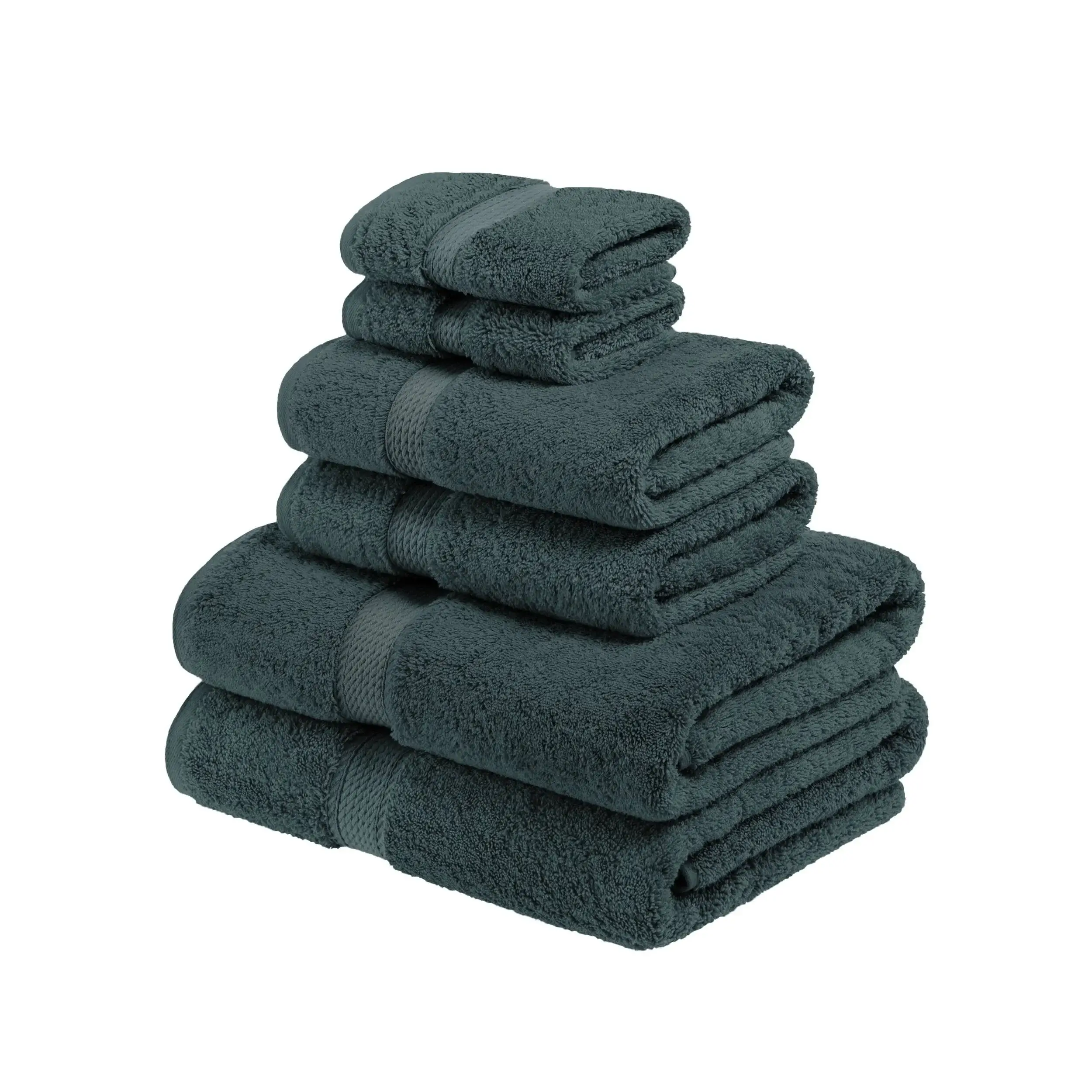 Superior Egyptian Cotton Pile Heavyweight 6-Piece Towel Set