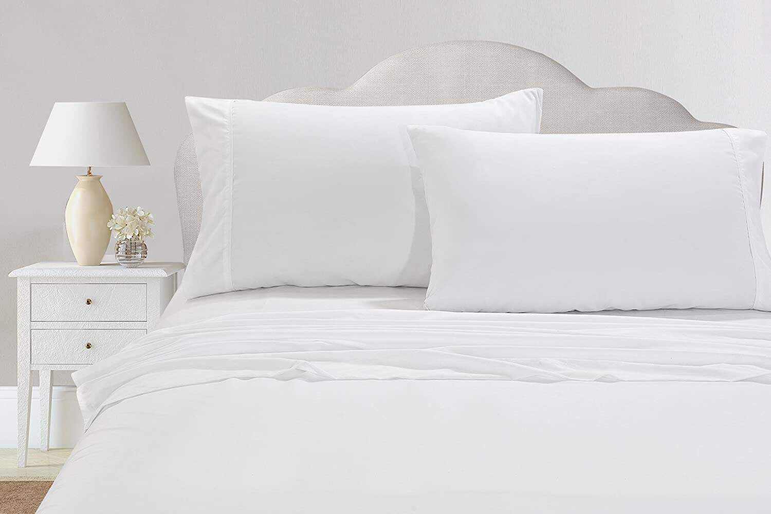 Set of 2 Silky Soft Polyester Single Flat Sheet