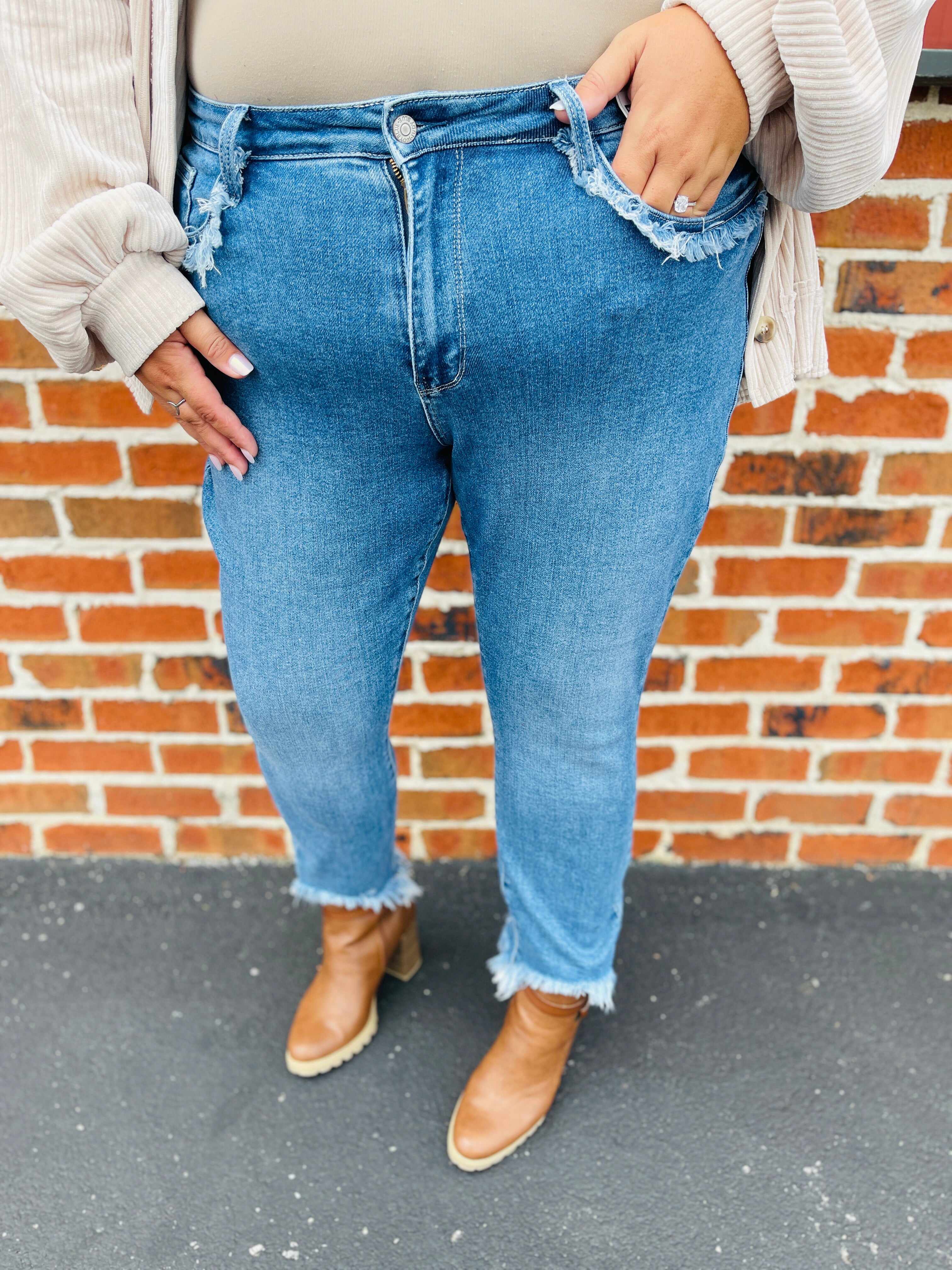 PLUS/REG On The Fringe Slim Fit Jeans