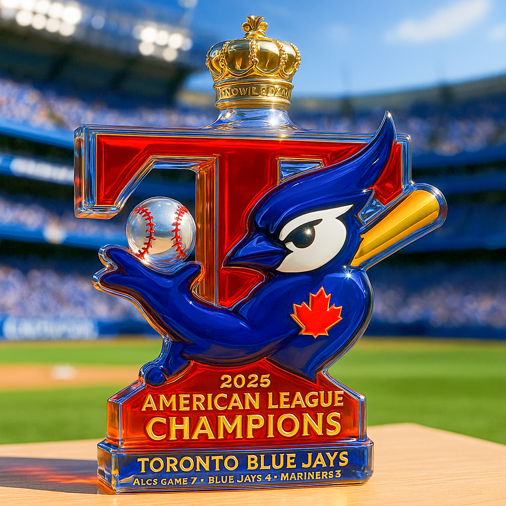 Blue Jays 2025 ALCS Champions Whiskey Bottle
