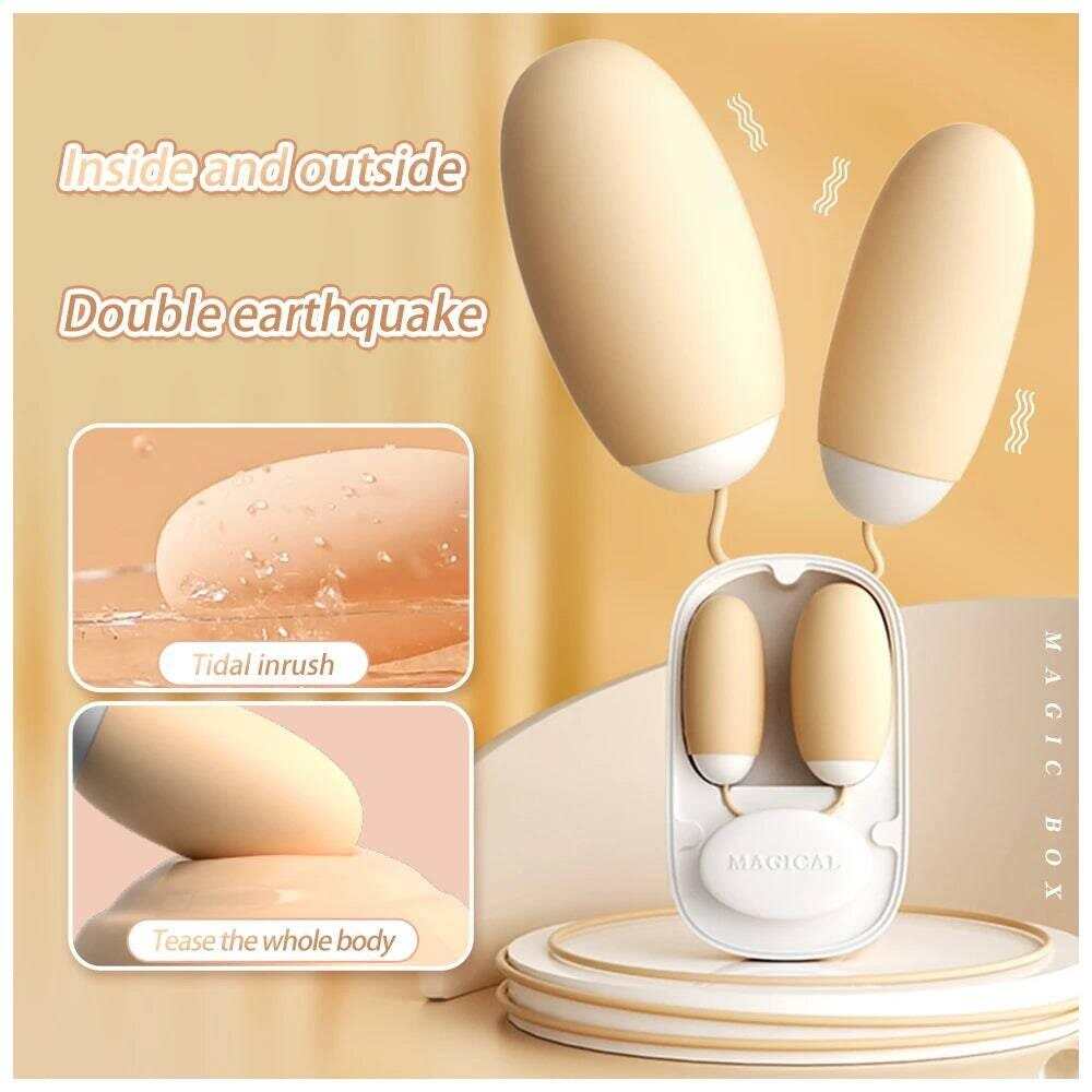 Earphone-Size Sucking & Vibrating Love Egg Massager