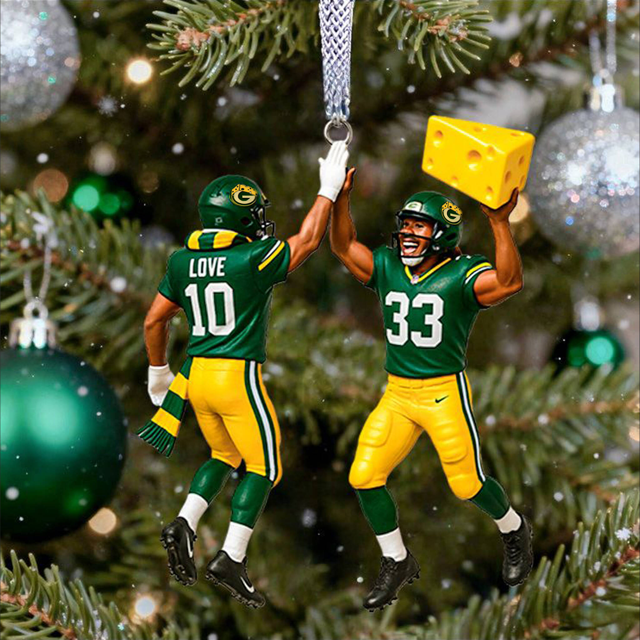 Packers Cheesehead Victory Team Ornament
