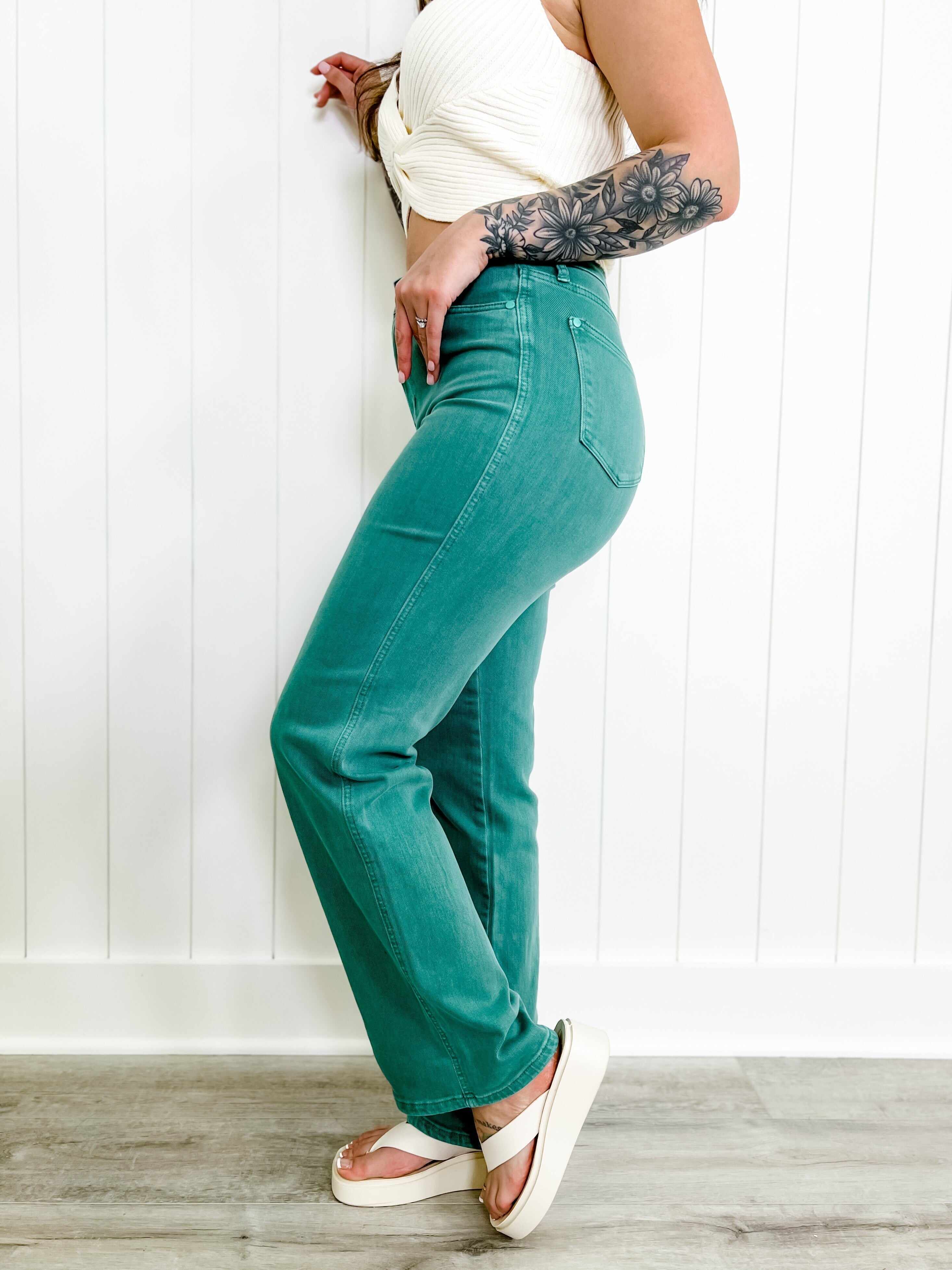 🔥Hot Sales🔥 Work to Weekend Sea Green 90s Straight