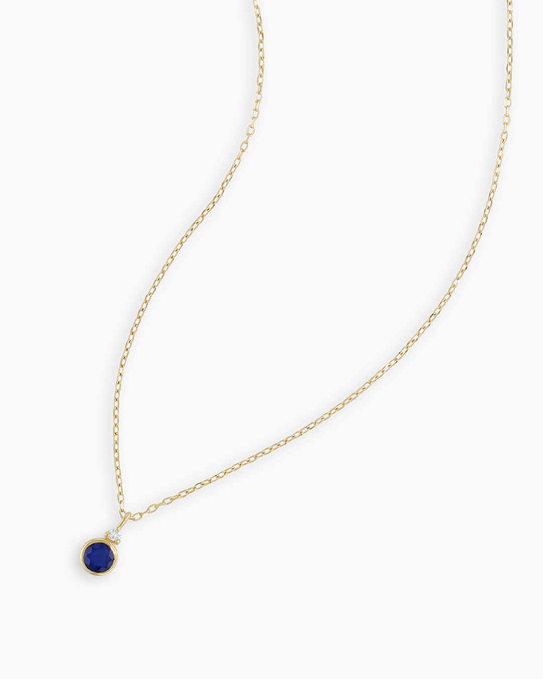 14k Gold Birthstone Necklace