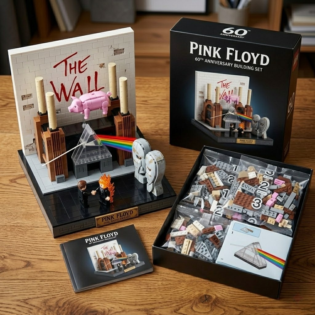 Pink Floyd The 60th Anniversary Collection Building Blocks Set