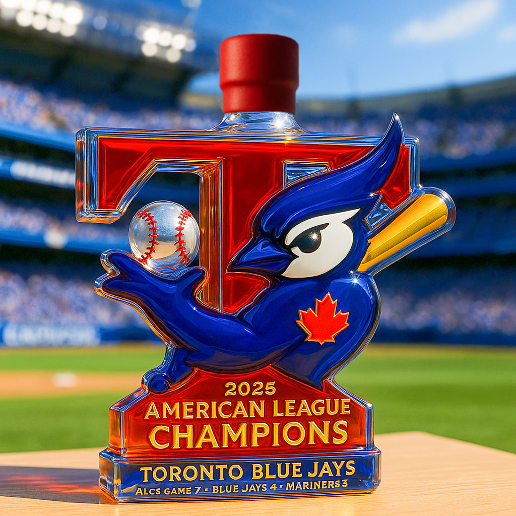Blue Jays 2025 ALCS Champions Whiskey Bottle