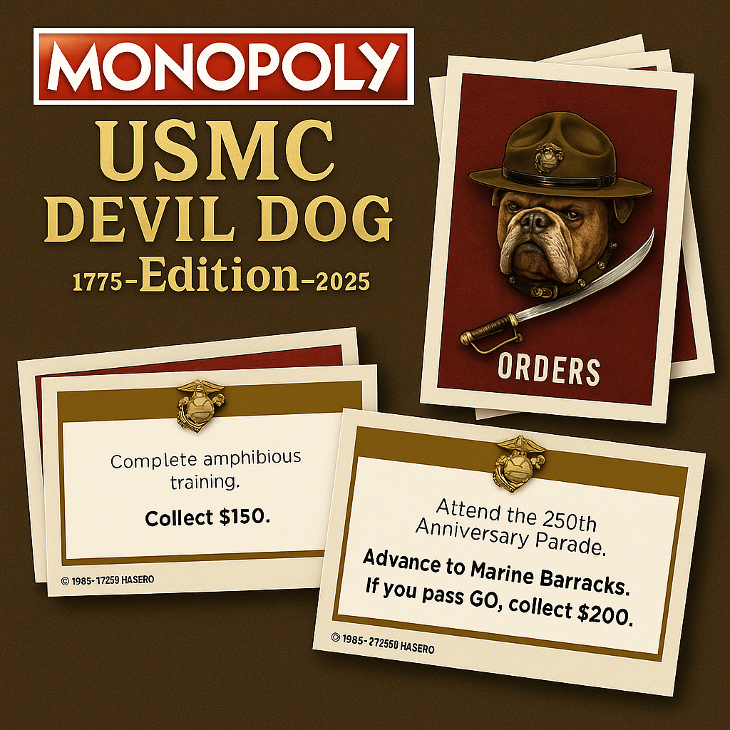 MONOPOLY: USMC 250th Anniversary Devil Dog Edition