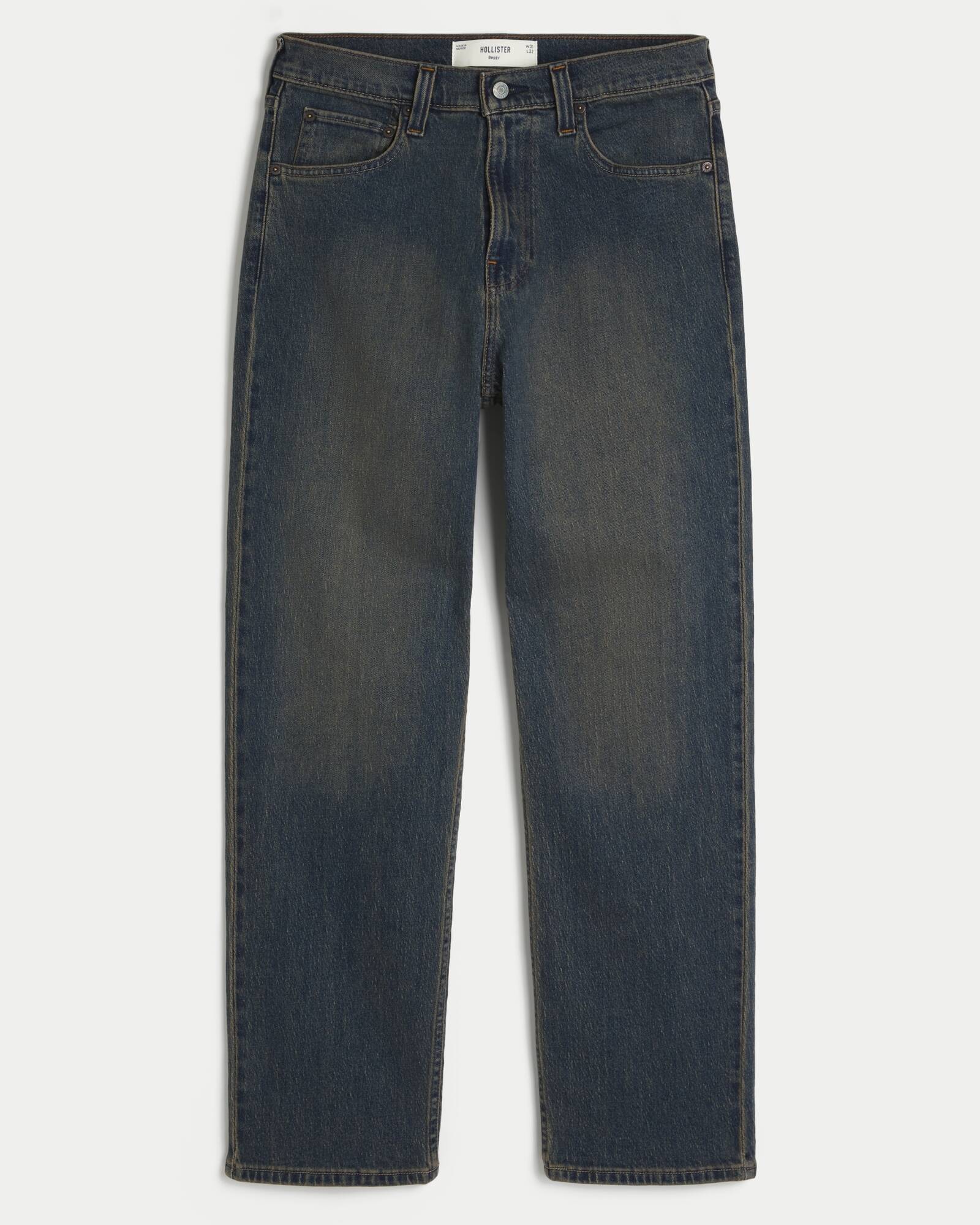 Railroad Stripe Baggy Painter Jeans