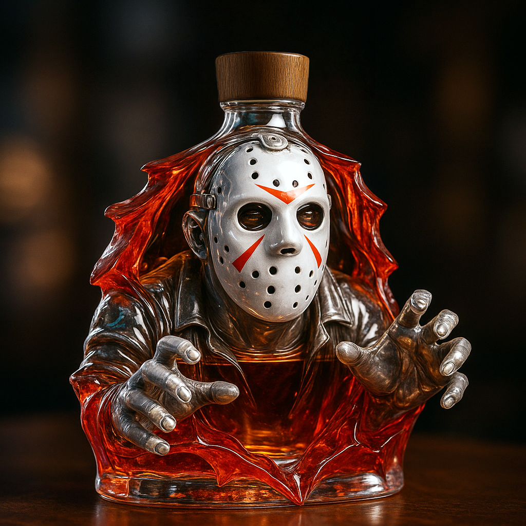 Jason Voorhees Whiskey Bottle