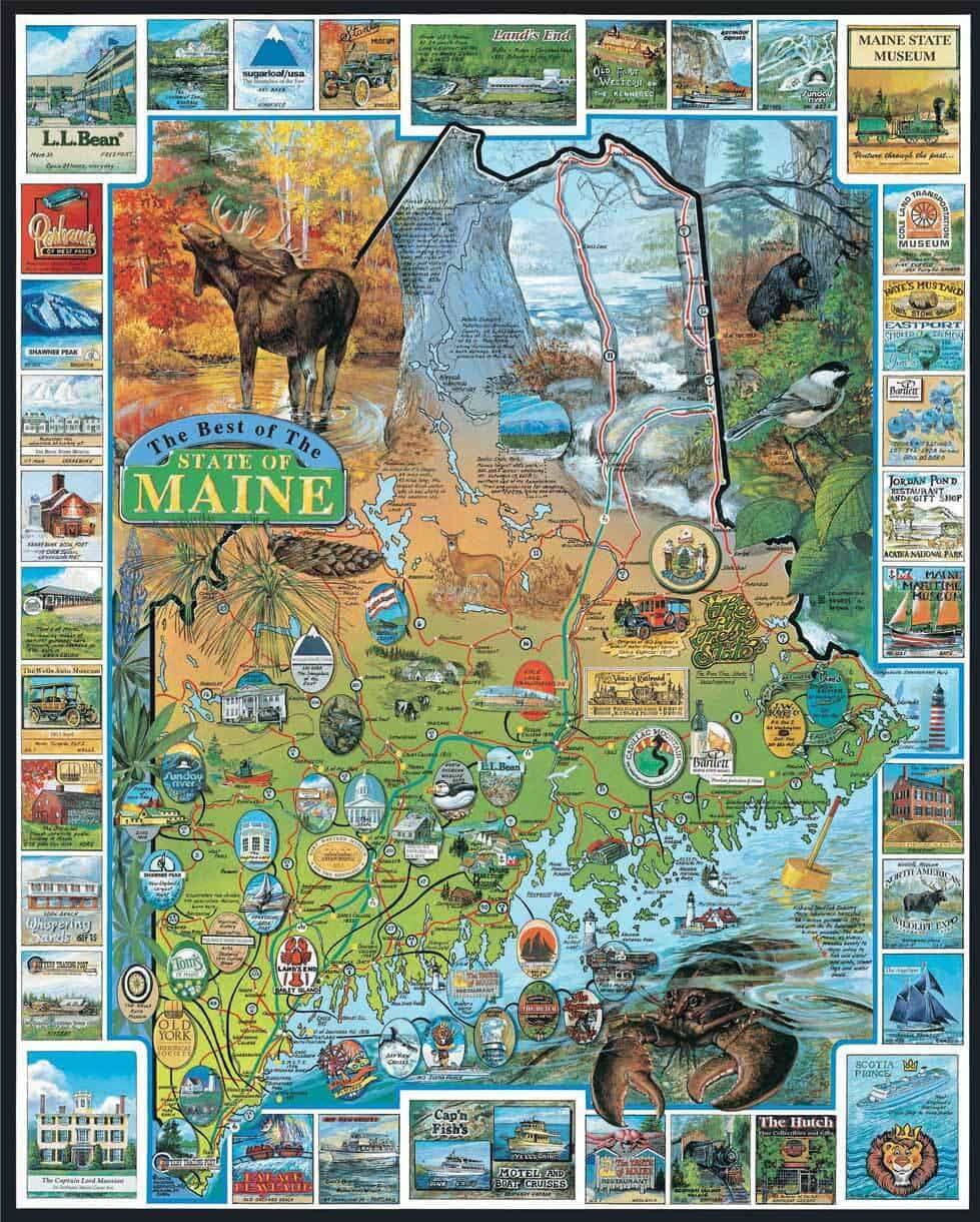 Best of Maine (94pz) - 1000 Piece Jigsaw Puzzle