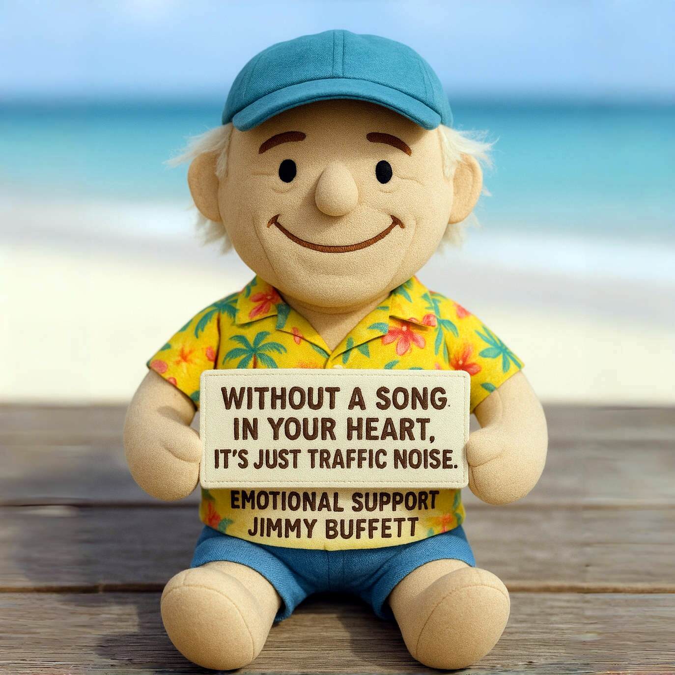 Jimmy Buffett Emotional Support Doll