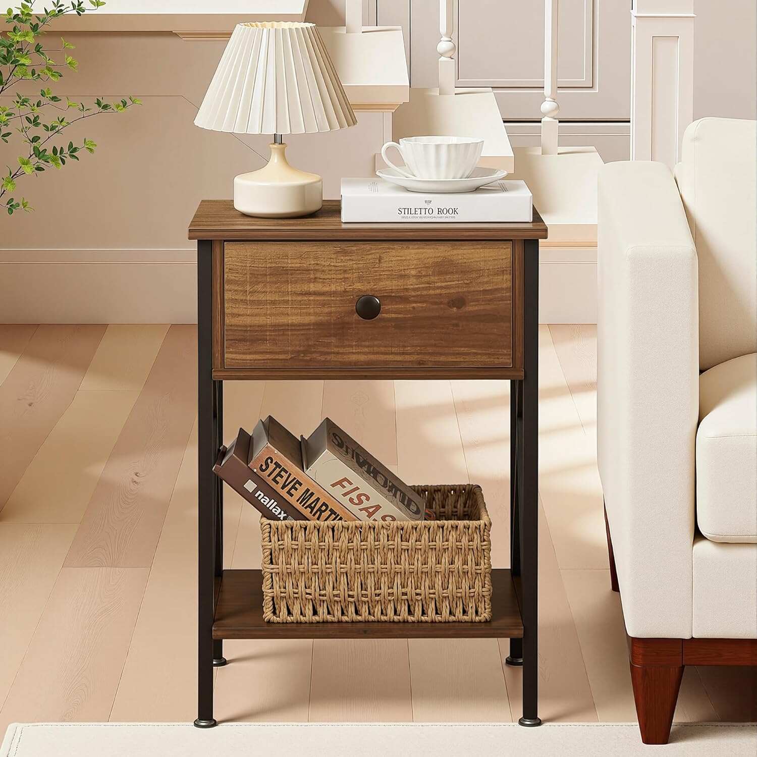 VECELO Nightstand Set of 2