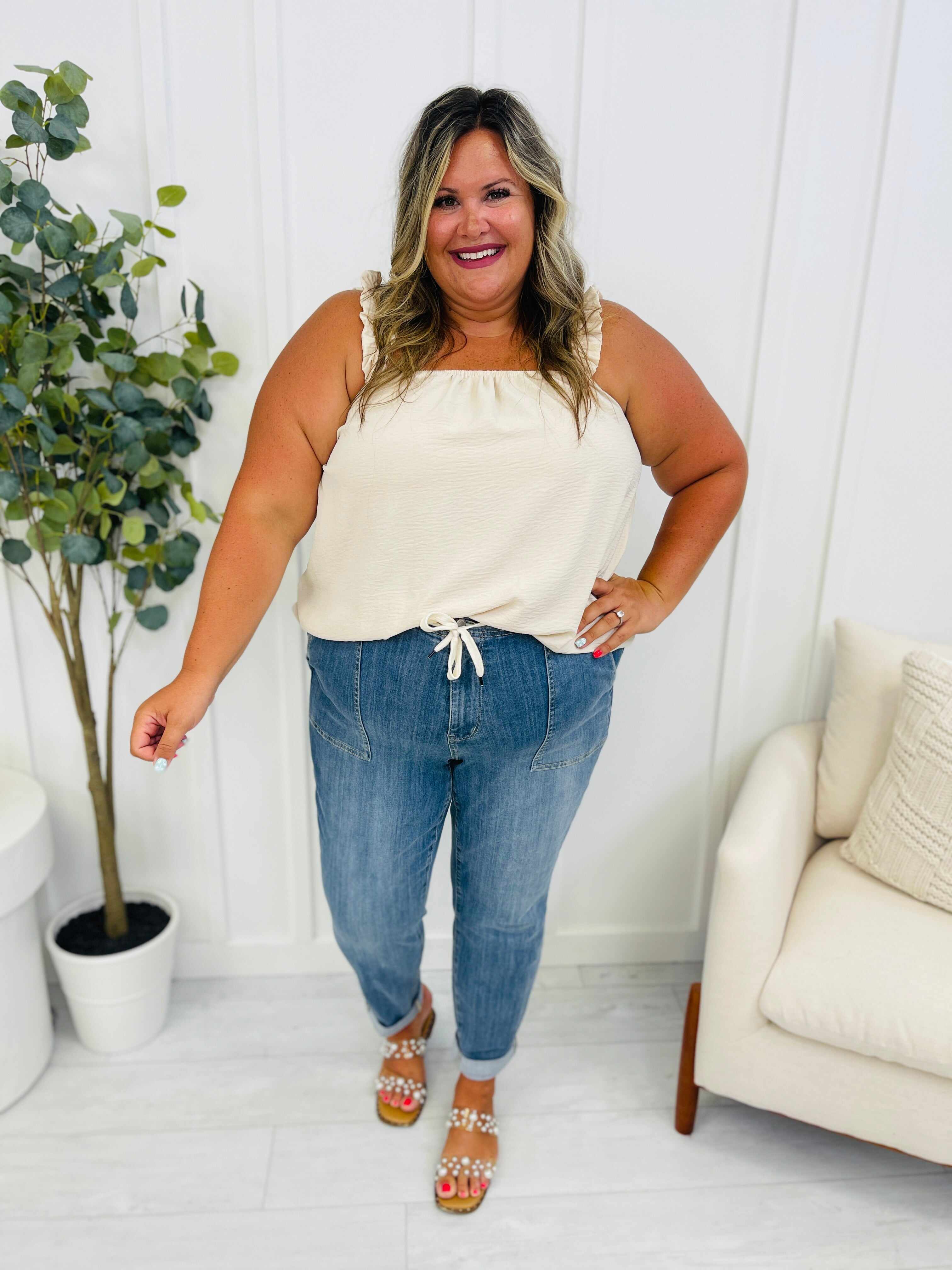 MARKDOWNS! Joggers REG/CURVY Jog It Out Denim Joggers RESTOCK!