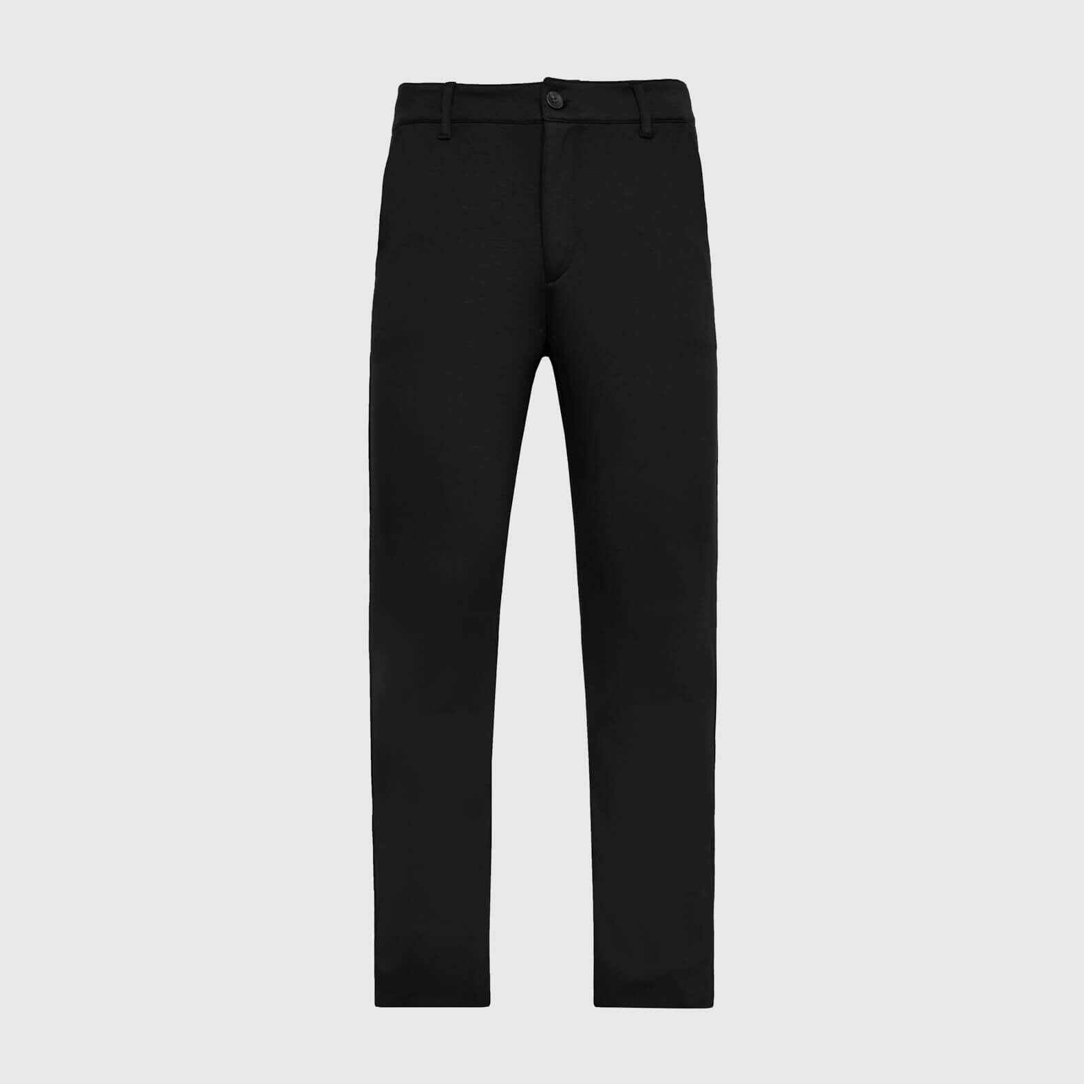 Black Slim Comfort Knit Chino Pant