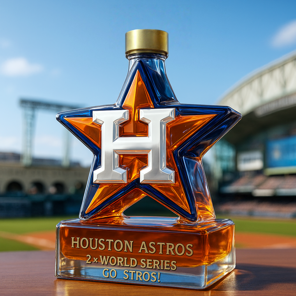 Houston Astros Limited-Edition Whiskey Bottle