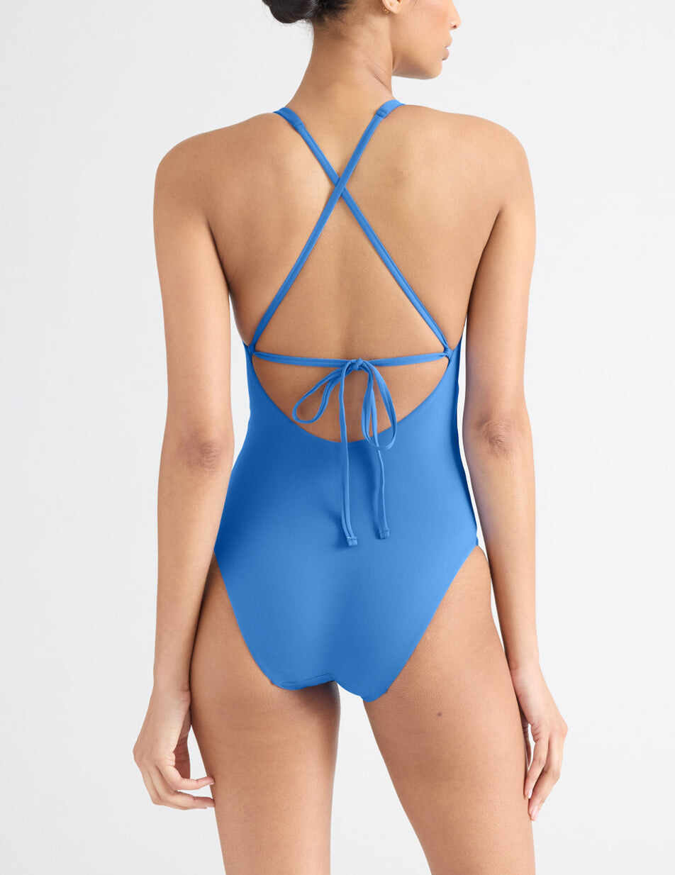 High Neck One Piece Swimsuit