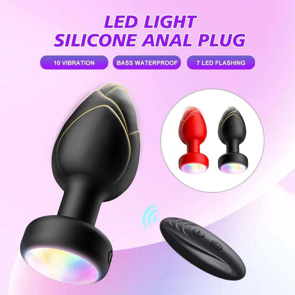 Wireless Remote-Controlled Anal Plug – 10-Speed Vibrating Prostate Massager