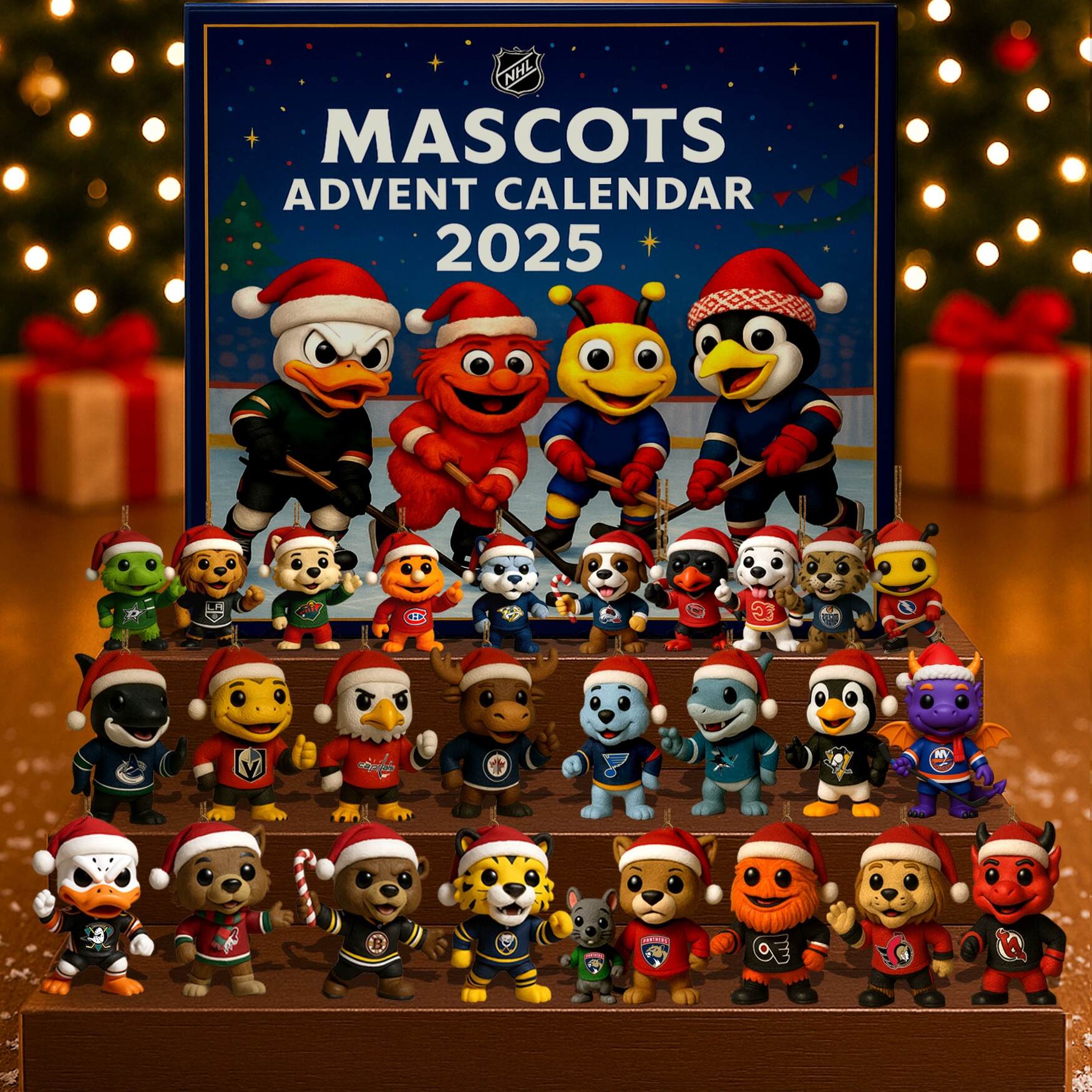 2025 NHL Mascots Advent Calendar