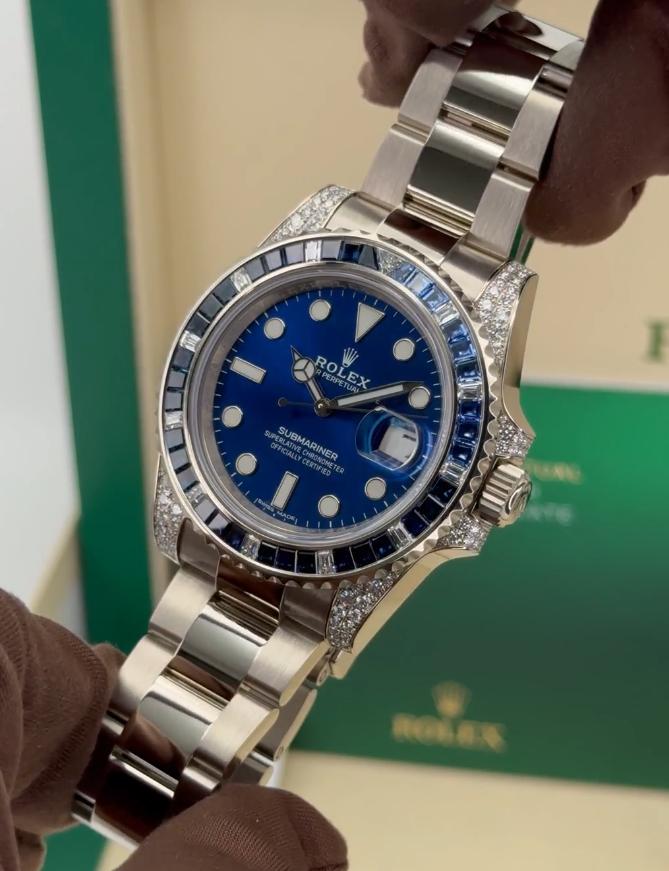 2020 Rolex Submariner 40mm 116659SABR White Gold Blue Dial