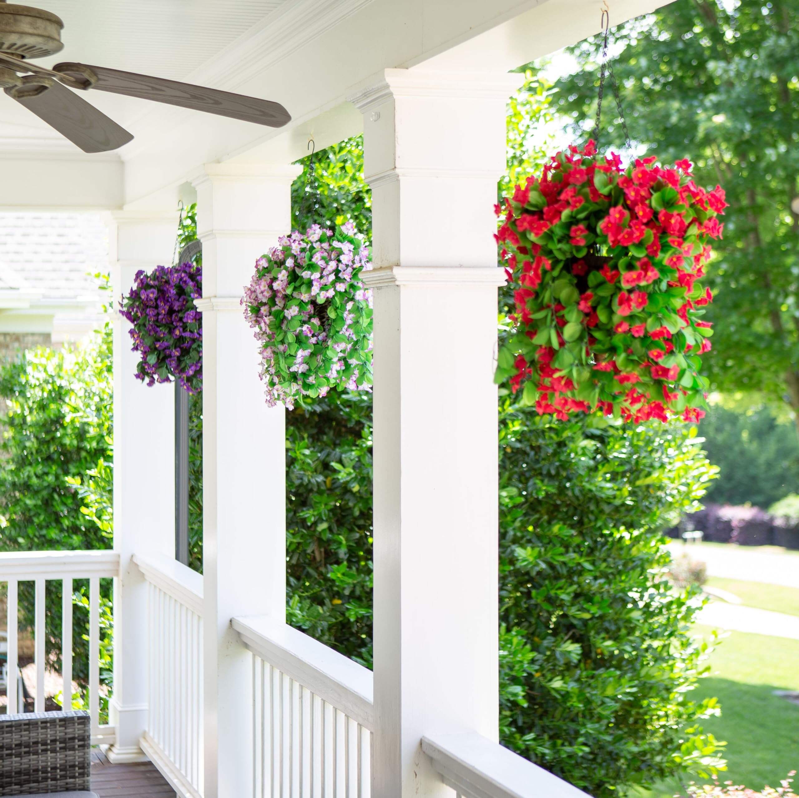 🔥On Sale🔥Artificial Faux Hanging Flowers Plants Basket