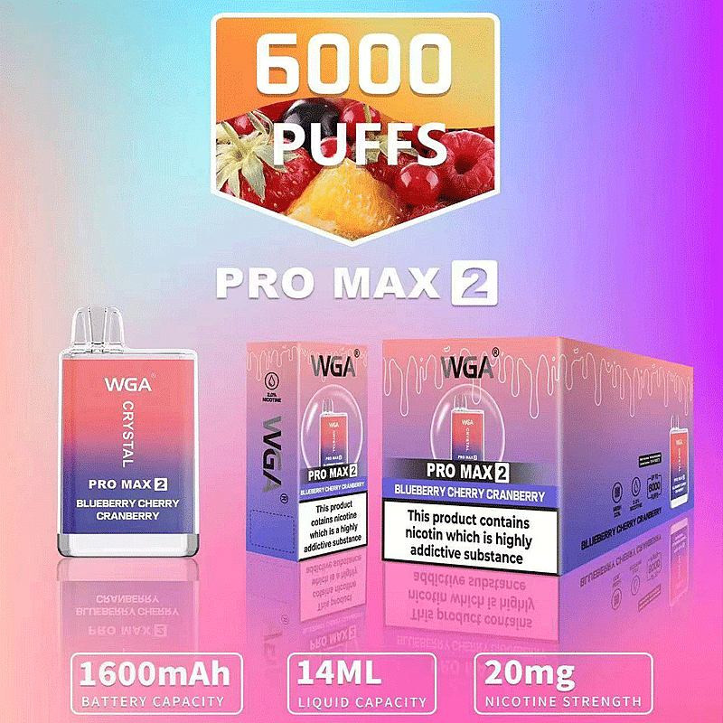 WGA Crystal 6000 Puffs Original Edition 2% Nicotine Disposable Pod