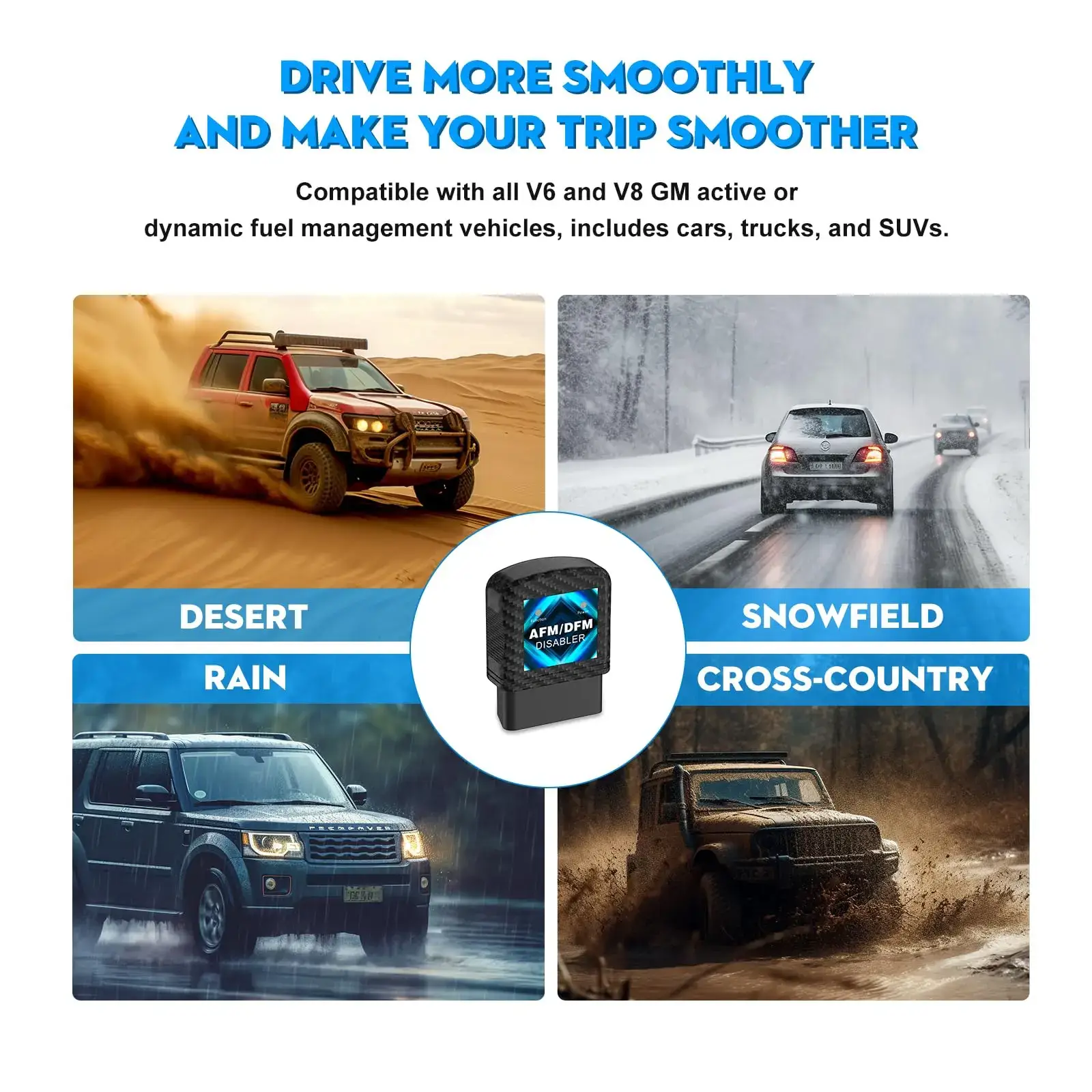 AFM Disabler Active Fuel Management Delete Disabler AFM/DFM Disabler Compatible with V6 & V8 GM Motors AFM Disabler 5.3 Silverado 2007-2022 (Chevy GMC Sierra GMC Yukon Cadillac Escalade etc)4.3L 5.3L 6.0L 6.2L