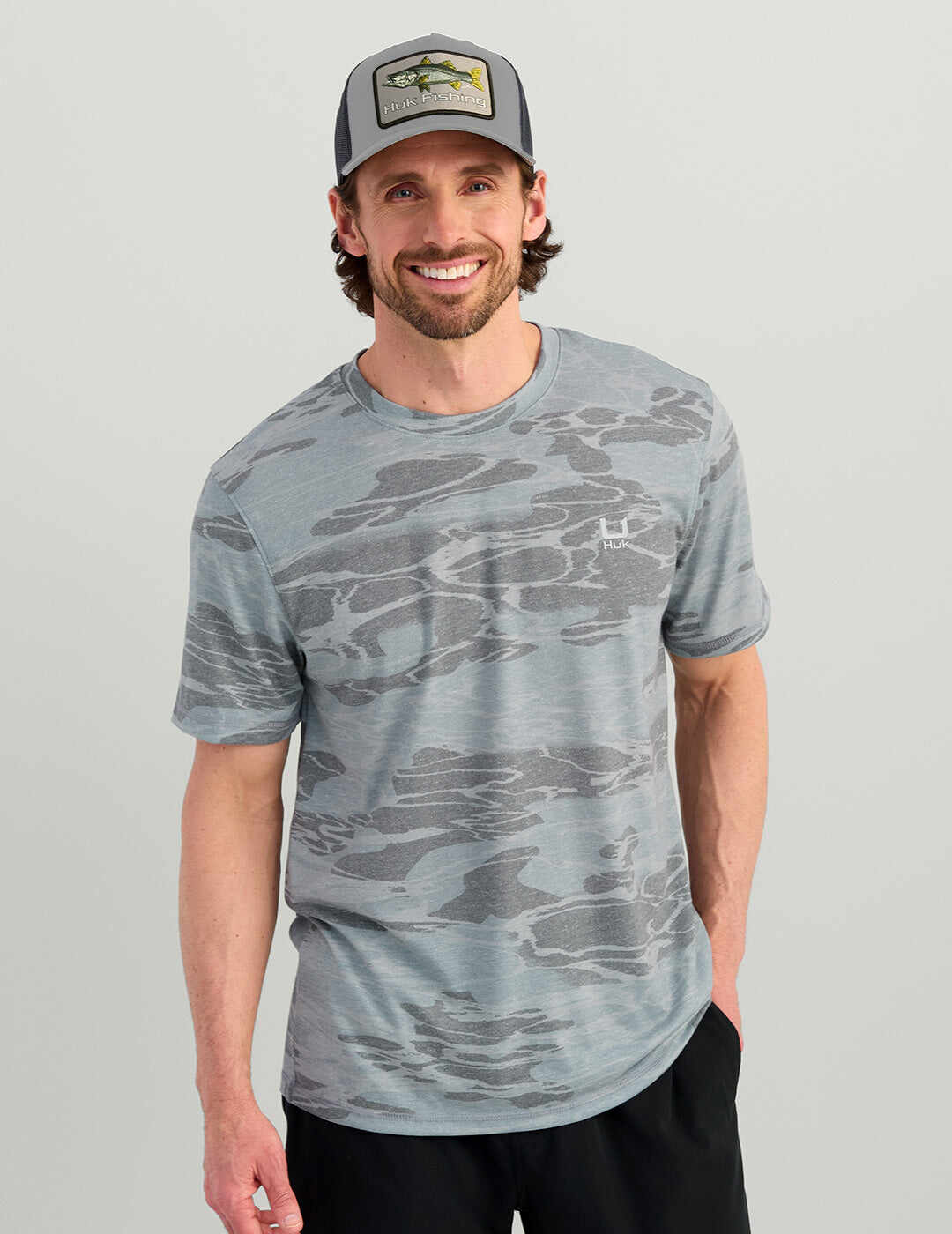 Leeward Short Sleeve Camo Crew