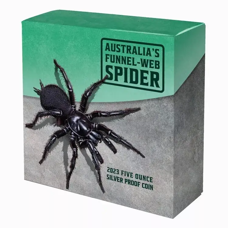 Australia's Funnel-Web Spider 2023 $10 Ultra High Relief 5oz Silver Proof Coin
