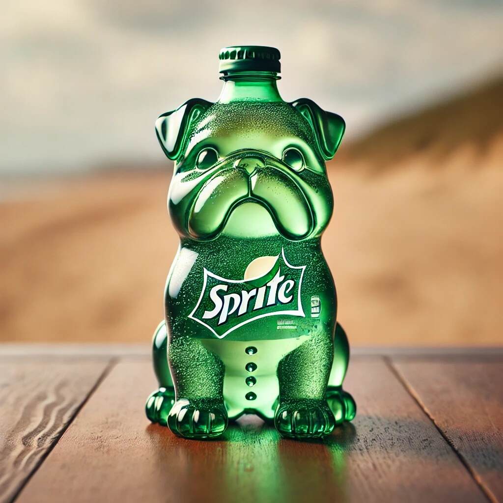 Bulldog Soda Bottle