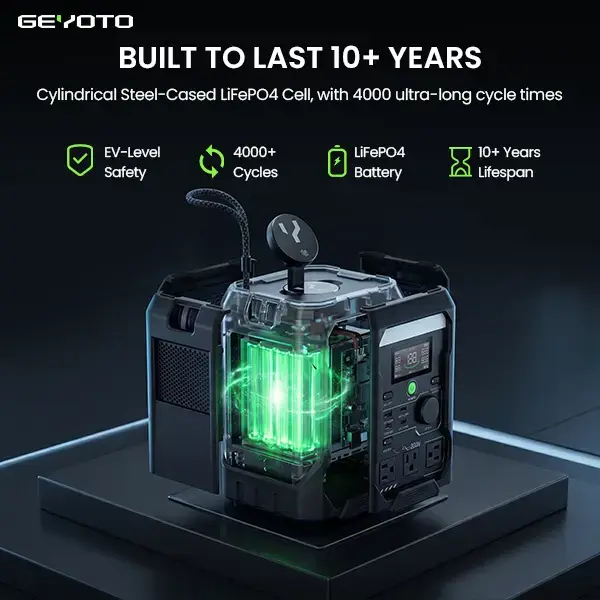 256Wh LiFePO4, 300W Output (500W Peak), 25W Wireless Charging