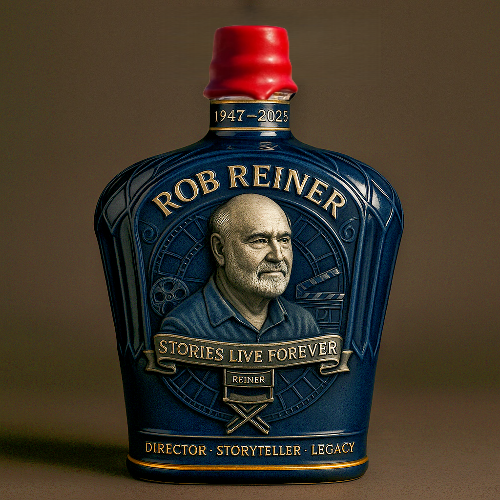 Rob Reiner 1947-2025 Memorial Whiskey Bottle