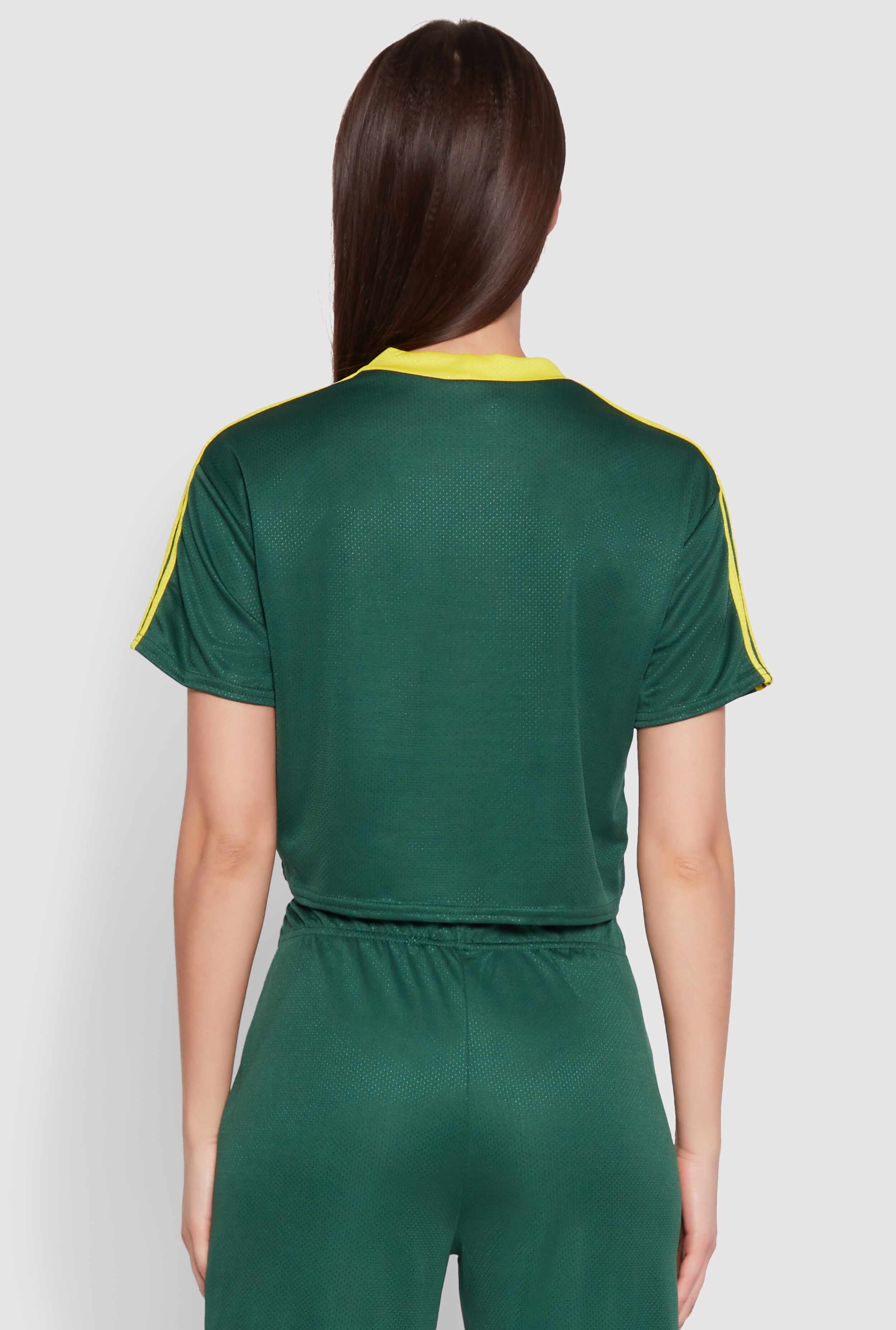 Graphic Cropped Soccer Jersey