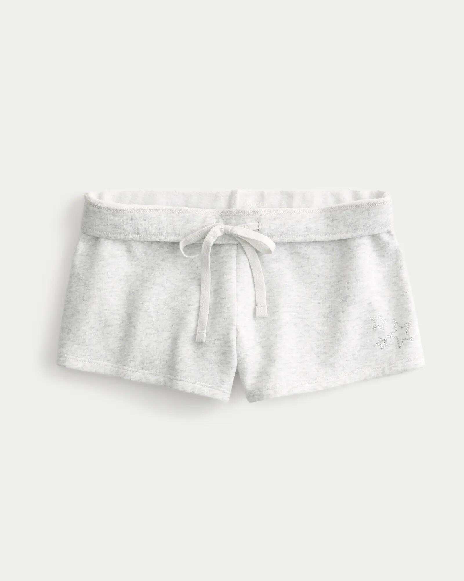Side Stripe Fleece Mini Shorts
