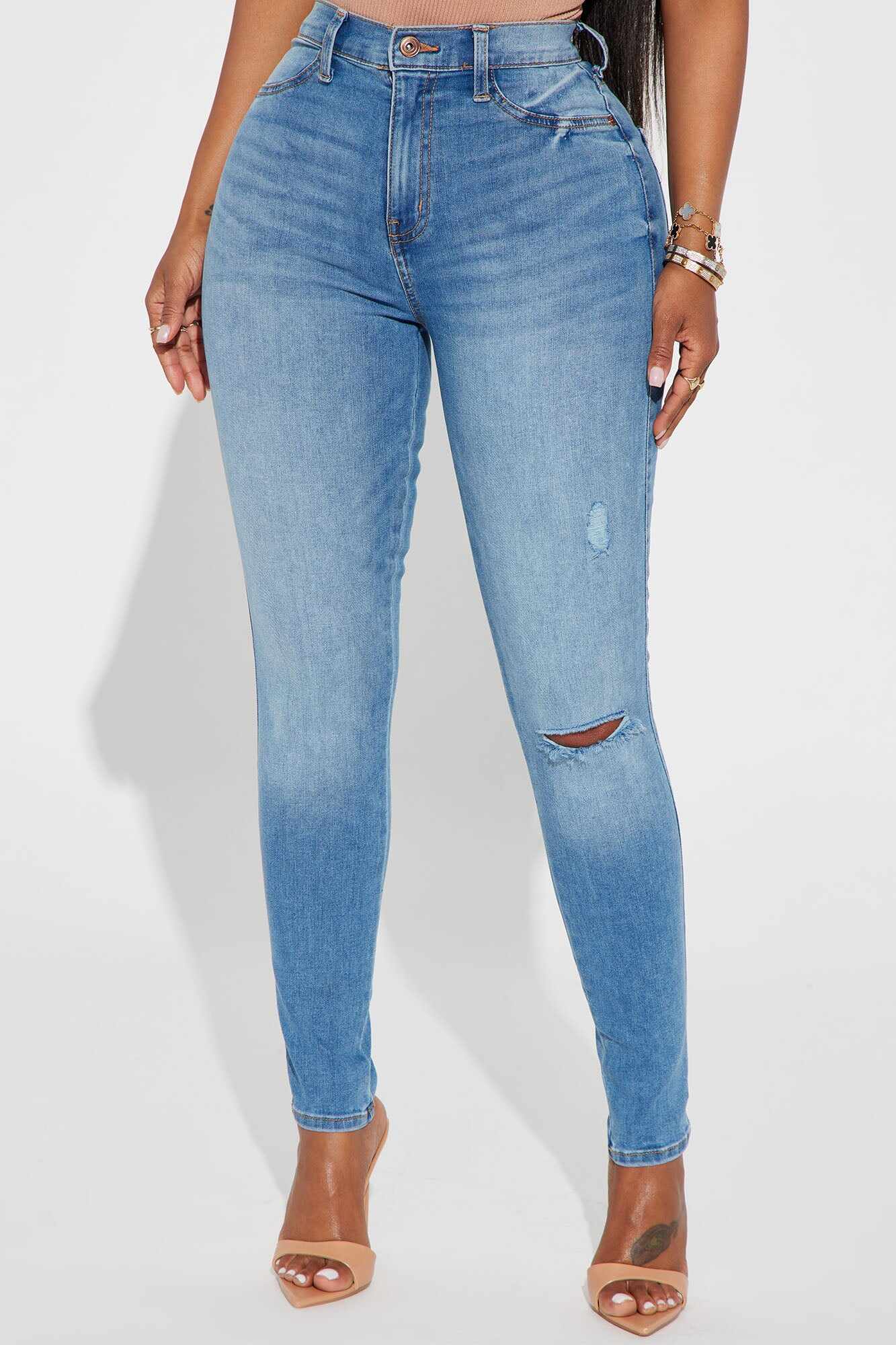 Get It Right Stretch Skinny Jean - Medium Wash