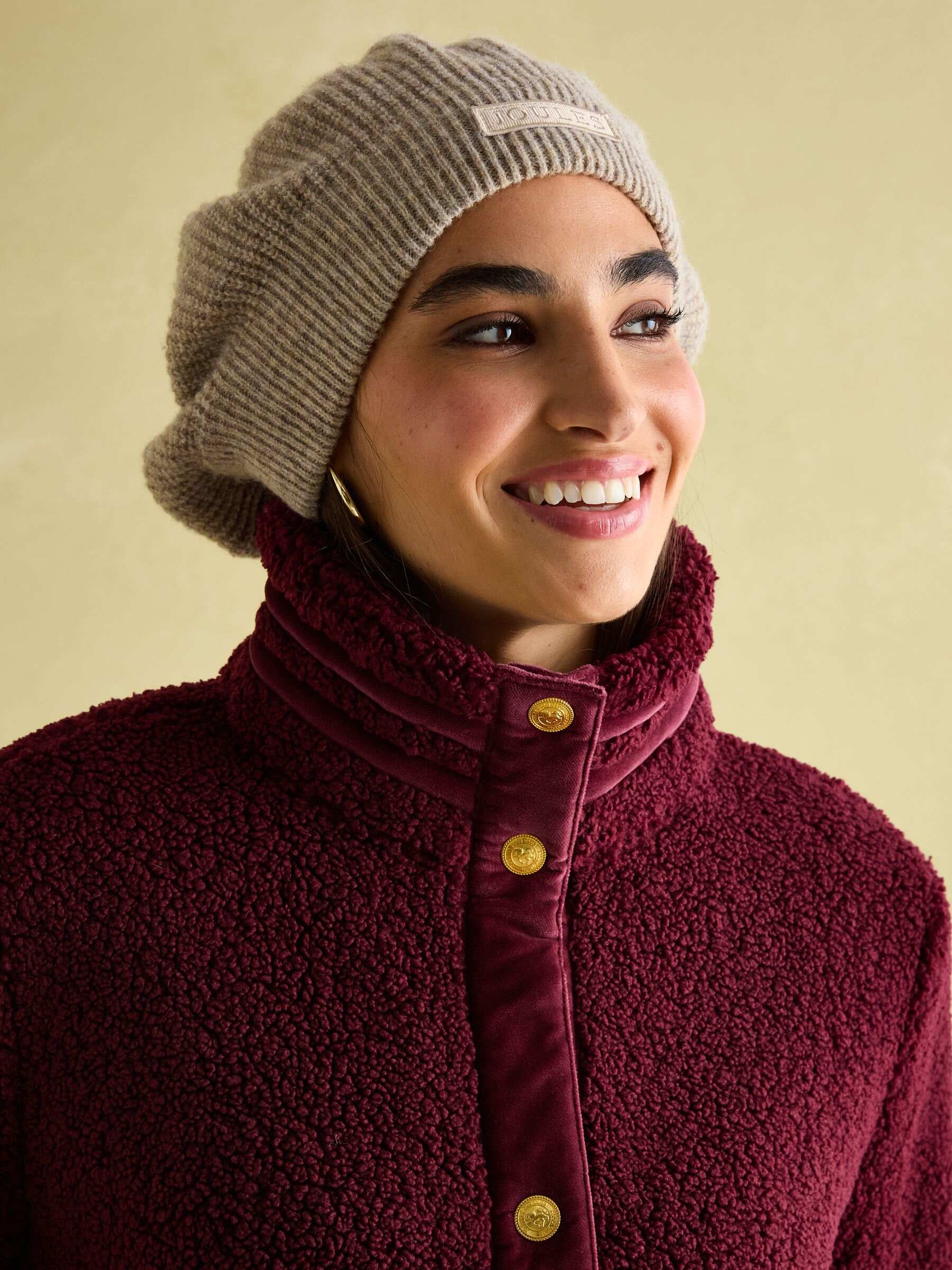 Fleur Red Fleece Jacket