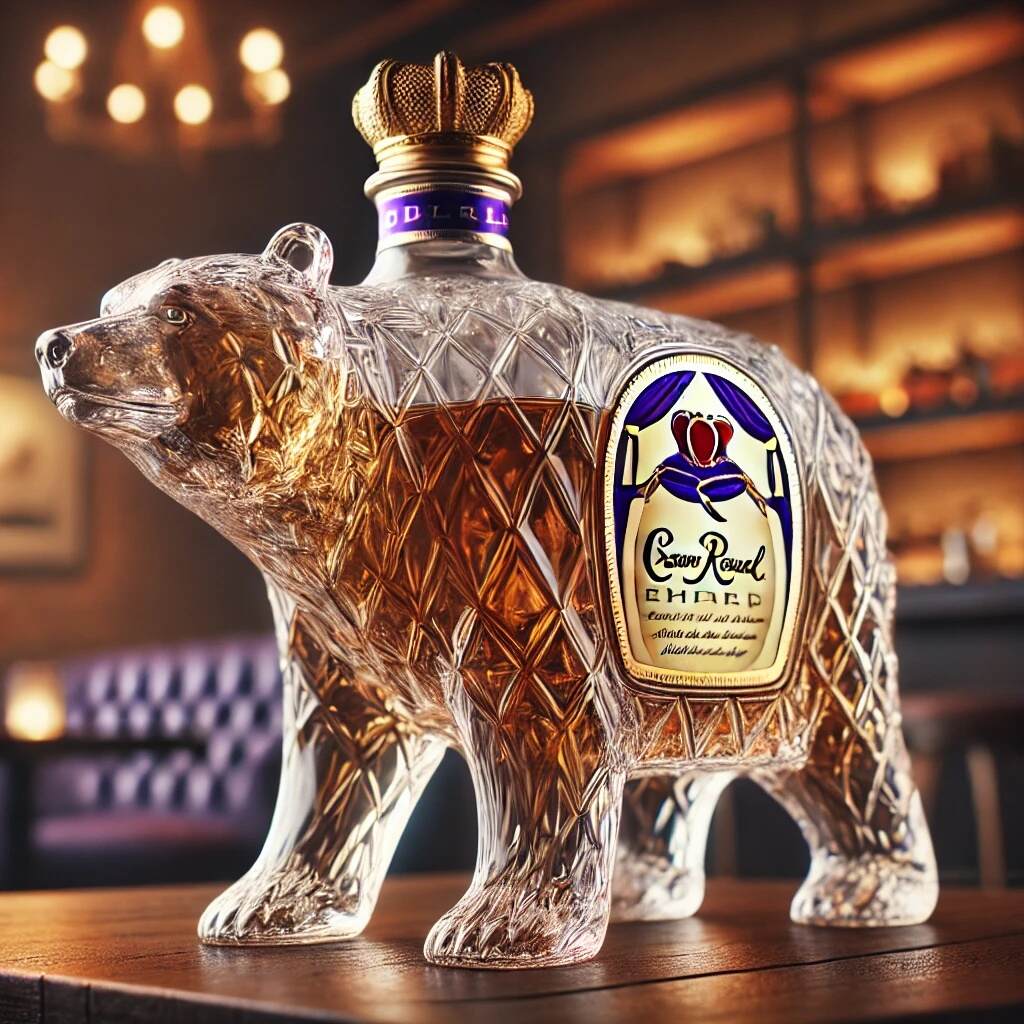 Polar Bear Whiskey Bottle