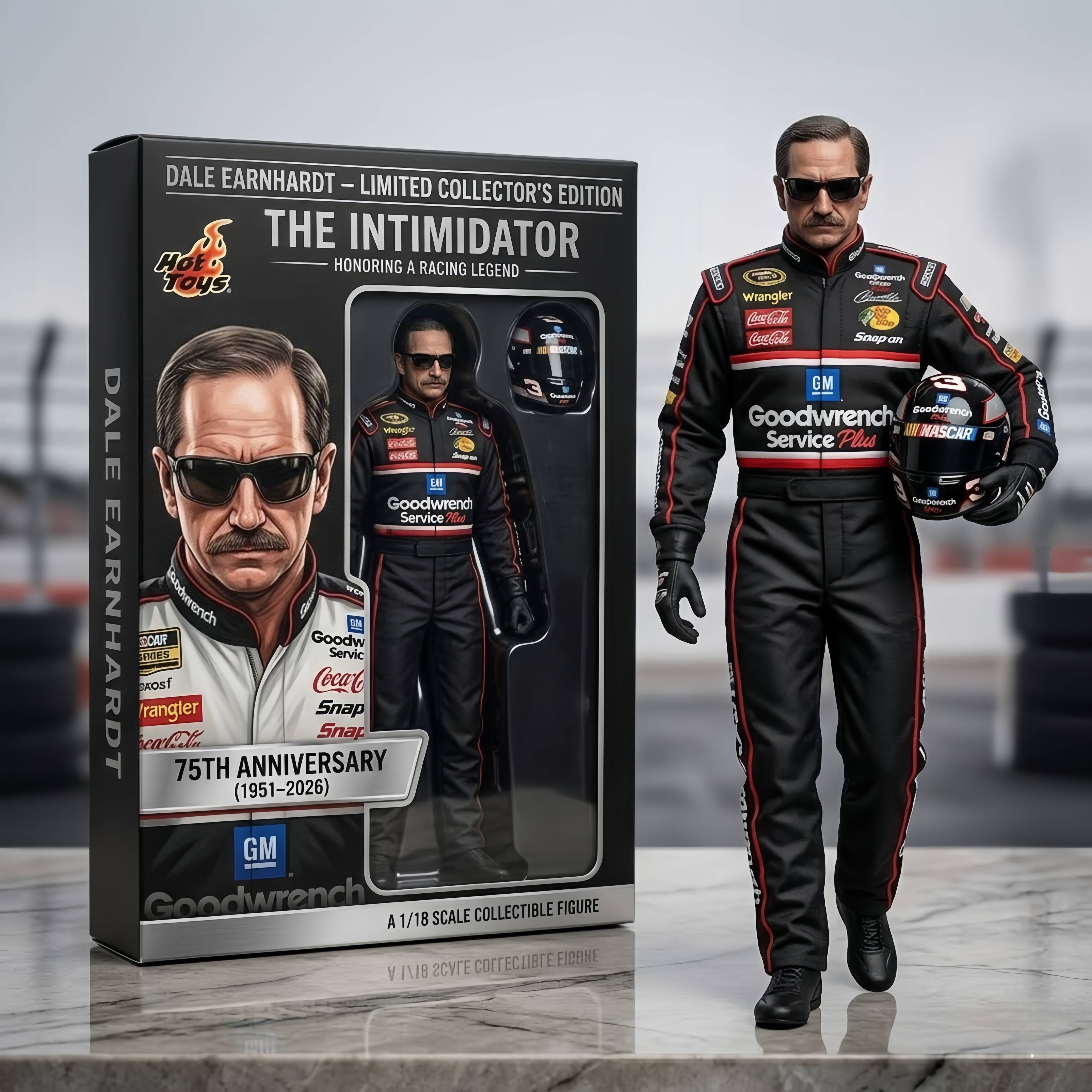 DALE EARNHARDT 75TH ANNIVERSARY Hot Toys Figure