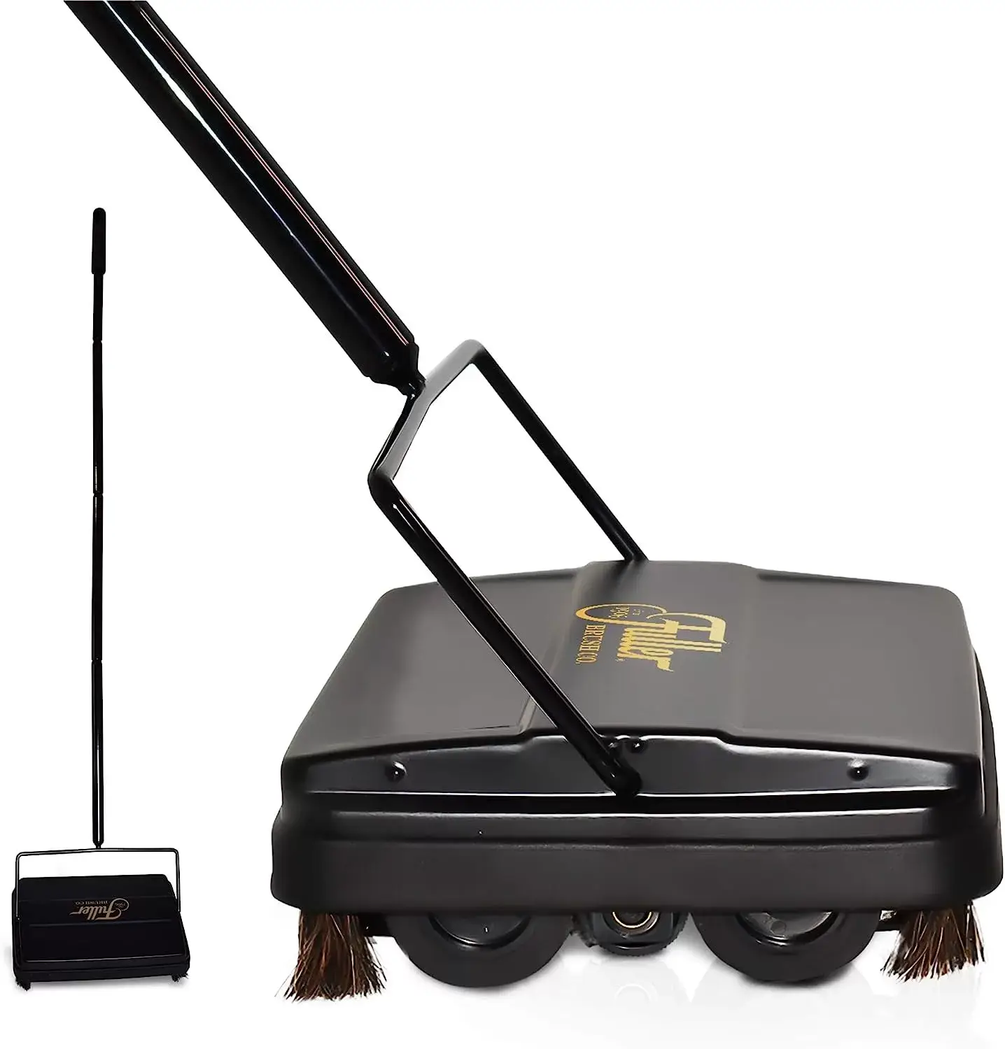 Fuller Brush 17027 Carpet & Floor Sweeper- Mini Stick Cleaner For Hardwood Surfaces, Wood Floors, Laminate, Tile- Small & Portable For The Home Or Office - Cleans Dust Pet Hair- Electrostatic & Silent