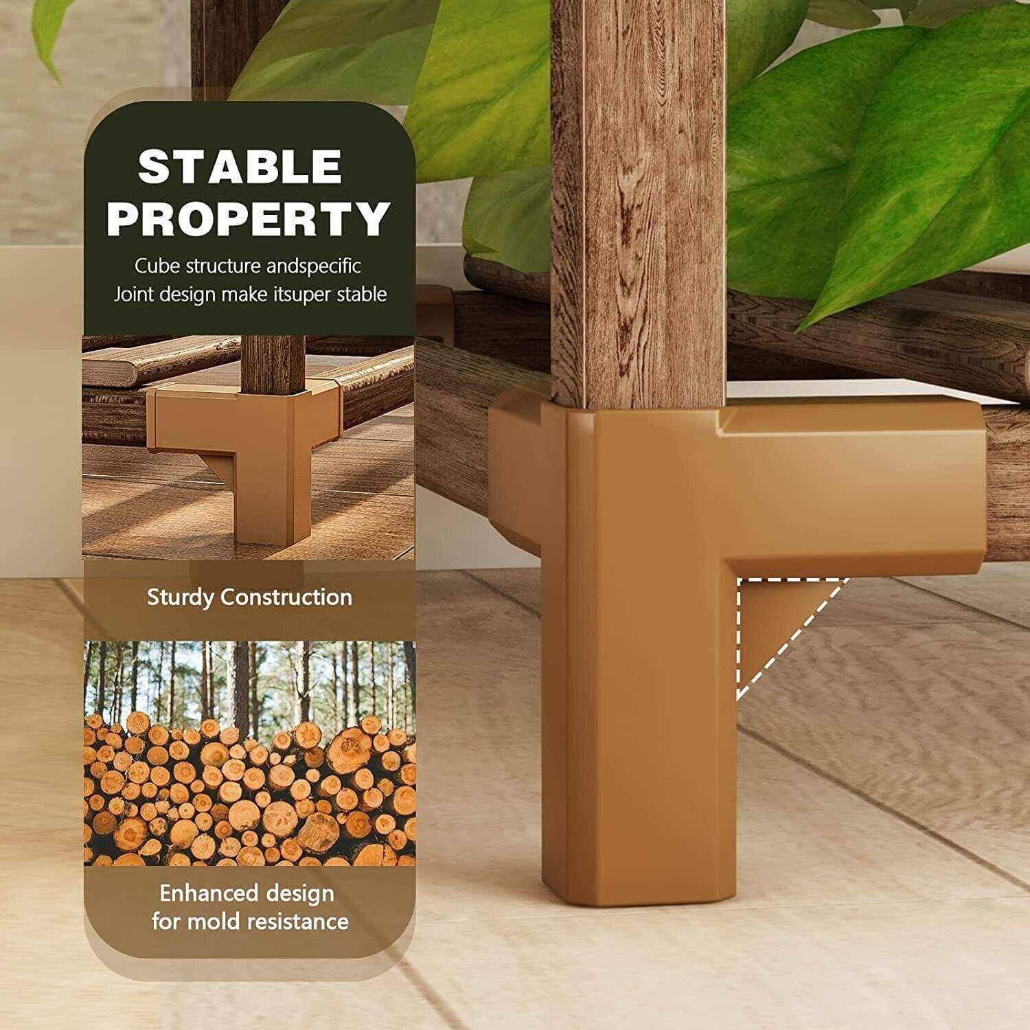 Plant stand indoor plant stand wooden outdoor multi-layer plant stand