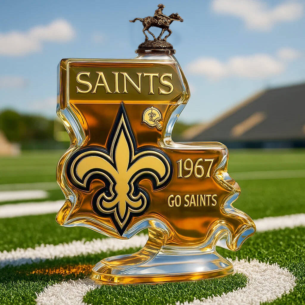 New Orleans Saints Limited Edition Whisky Bottle