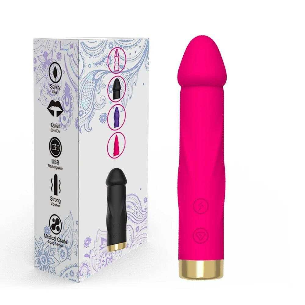 10-Mode Realistic Silicone Dildo Vibrator