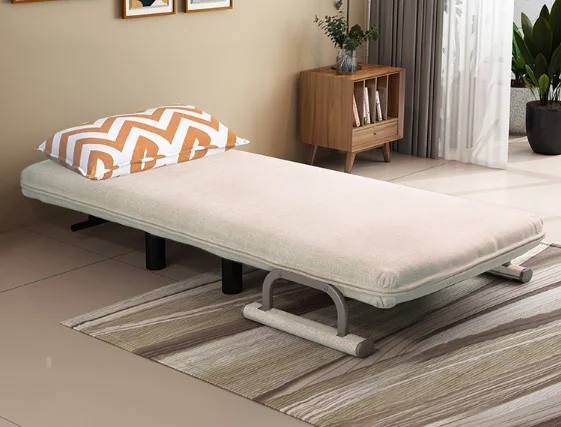 Folding sofa bed leisure recliner fabric breathable lazy sofa