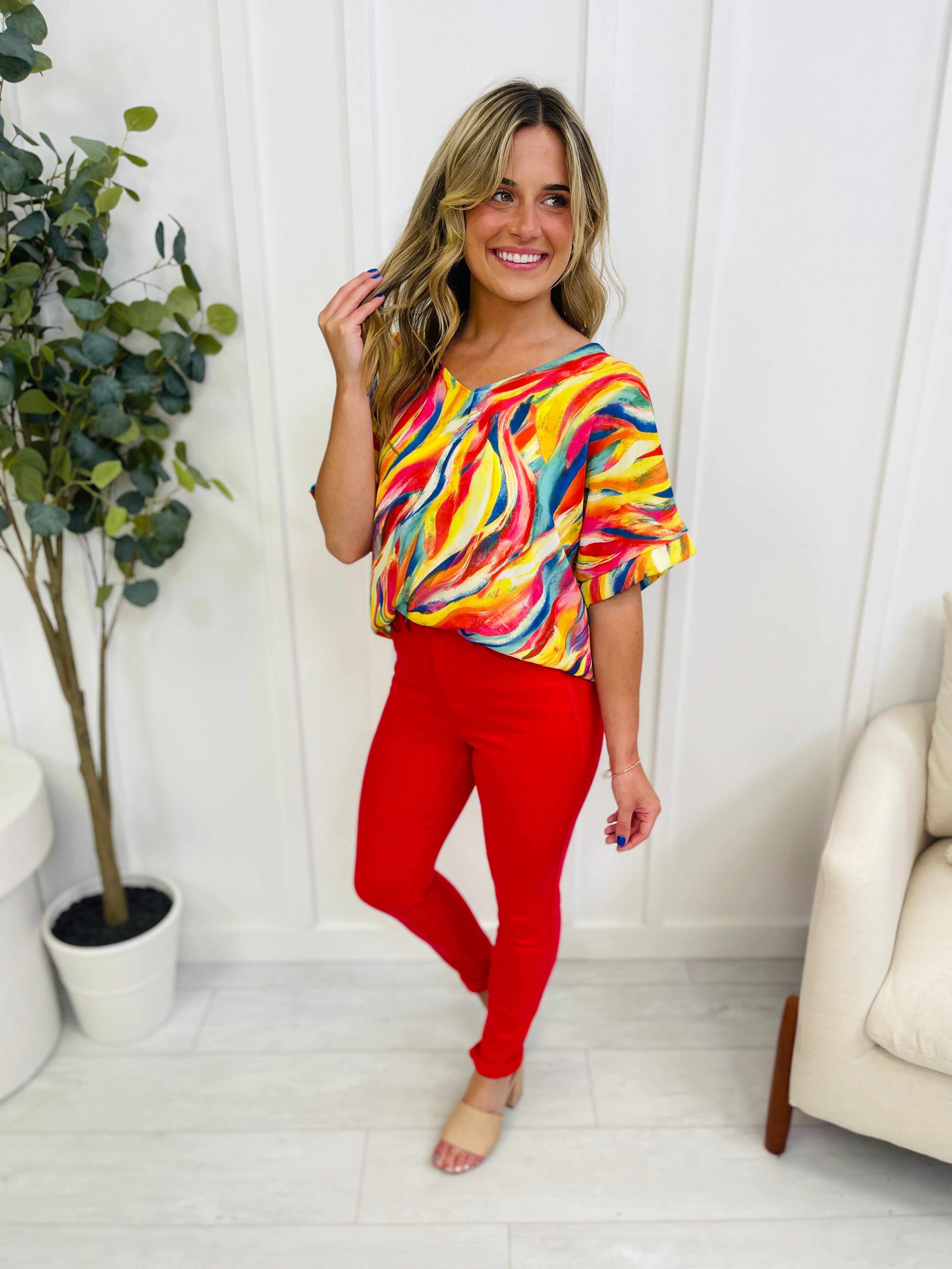 REG/CURVY Red Hot Tummy Control Skinny Jeans