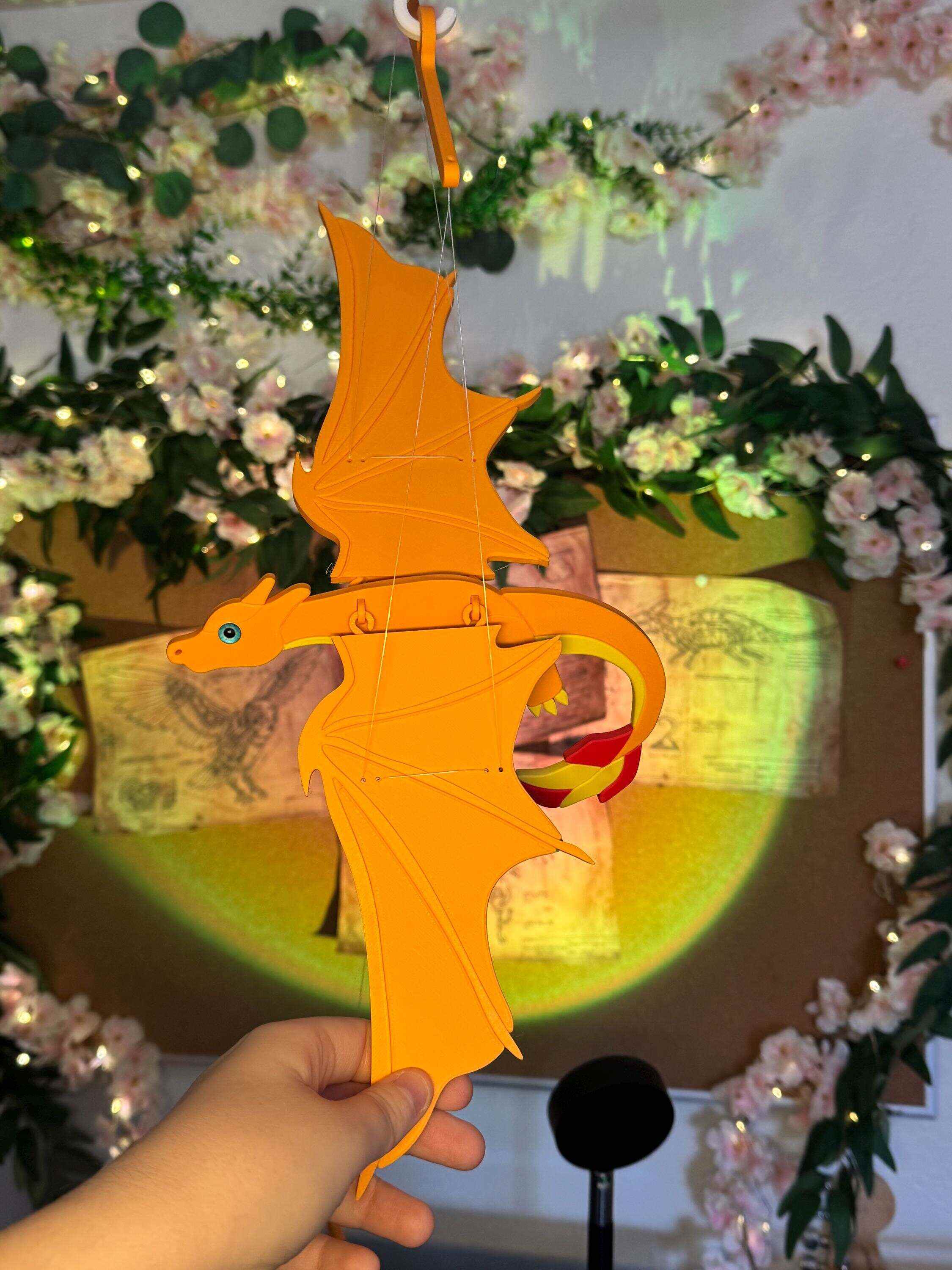Flying Fire Dragon – Fantasy Hanging Mobile