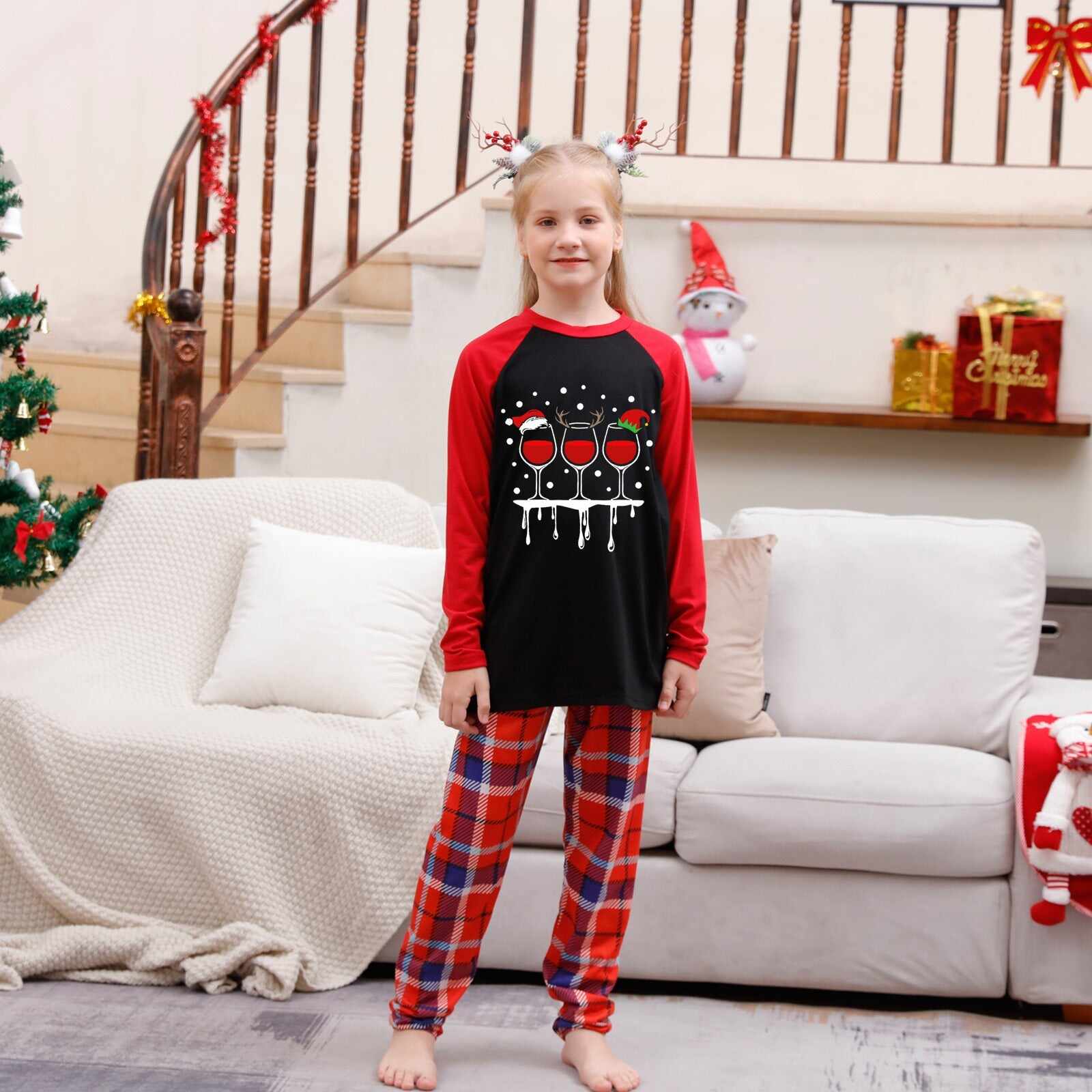 Family Matching Pajamas Set Merry Christmas